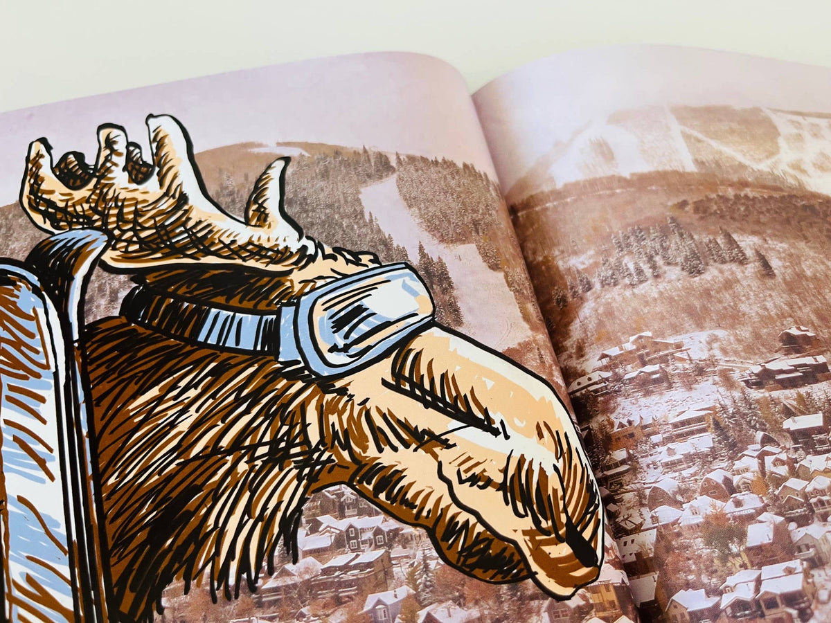 Gilbert the Moose Learns How To Ski - children's book