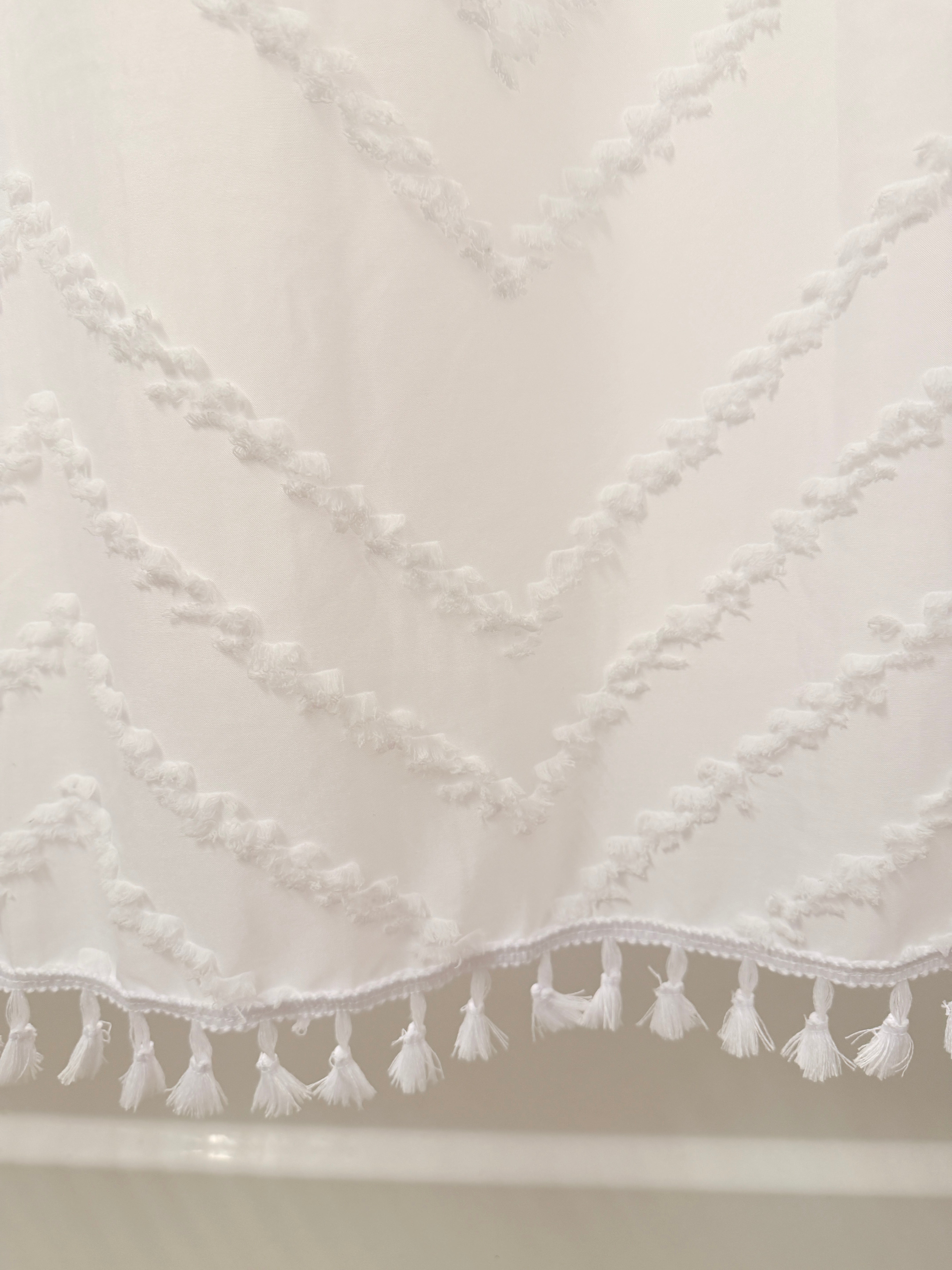 Capri Tufted Shower Curtain