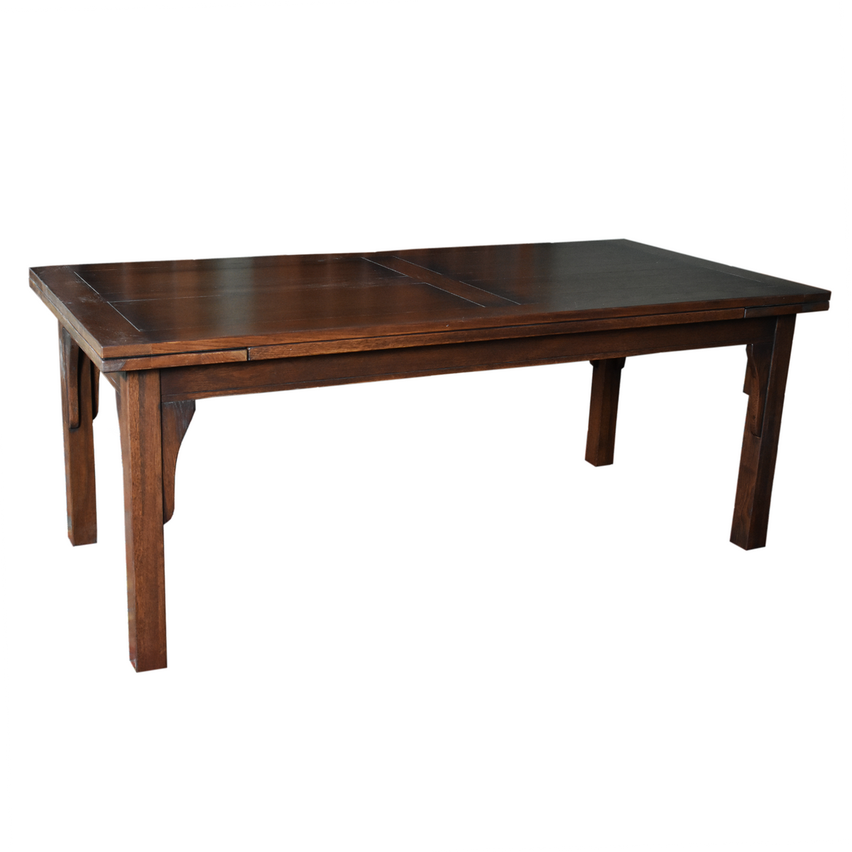 Mission Style Oak Stow Leaf Dining Table (2 Colors Available)
