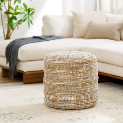 Denpasar Jute Pouf