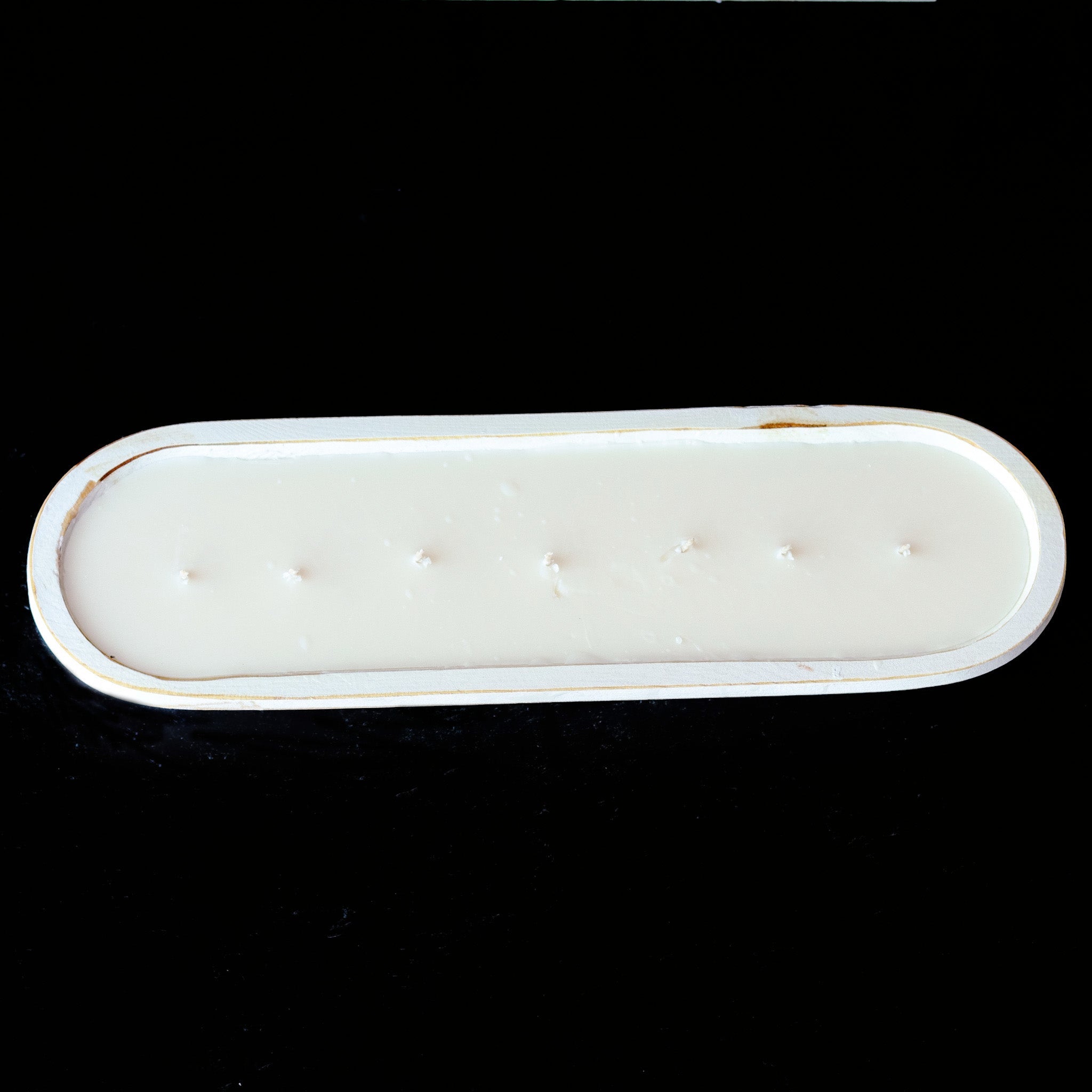 Rose Petals & Birch - 7 Wick White Wood Dough Bowl Candle