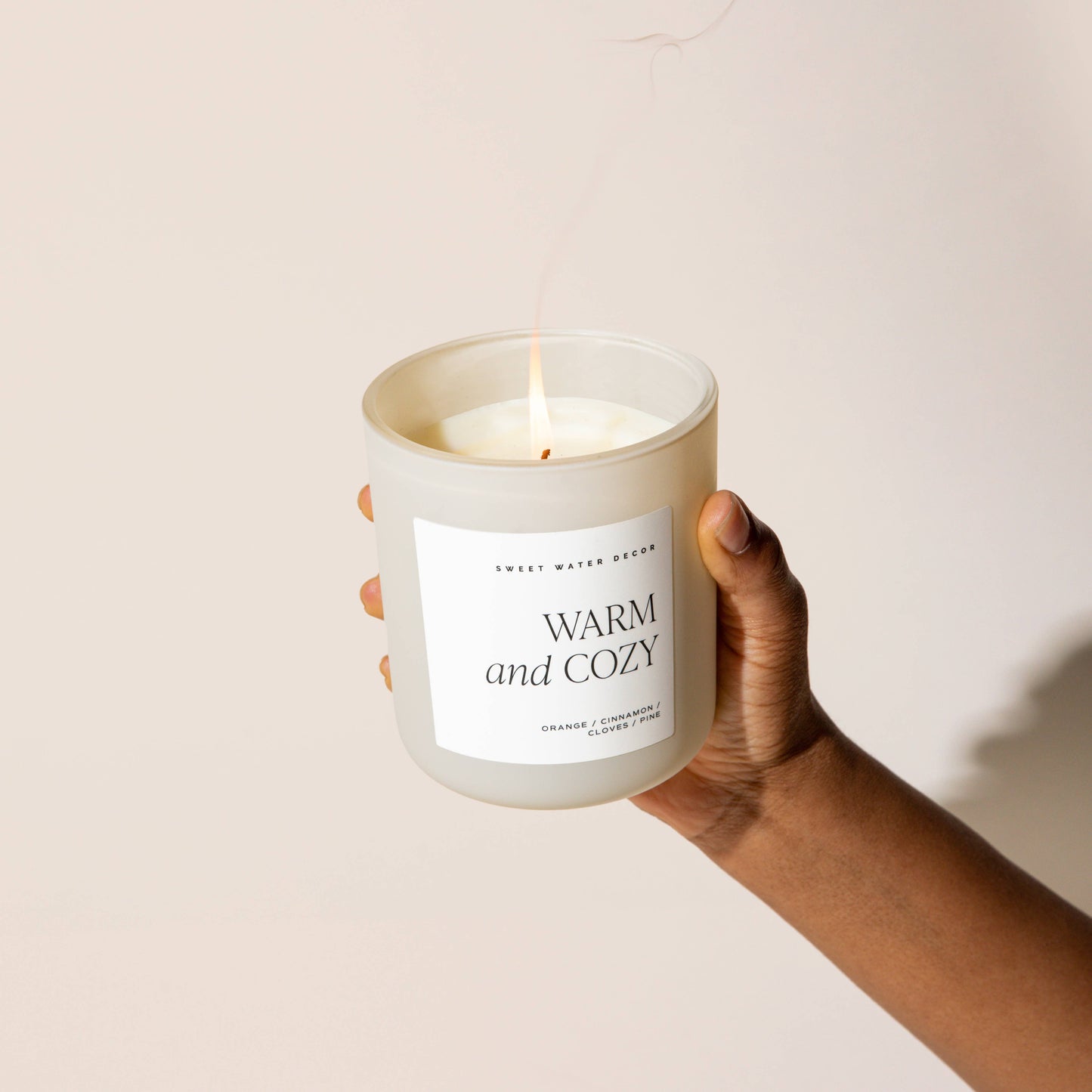 Warm and Cozy 15 oz Soy Candle, Matte
