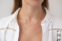 Multi Layered Sparkle Chain Necklace