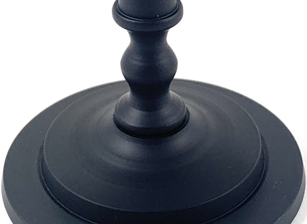 Vibhsa Pillar Candle Holder | Matte Black, 7"H, Fits 3.5" Candles