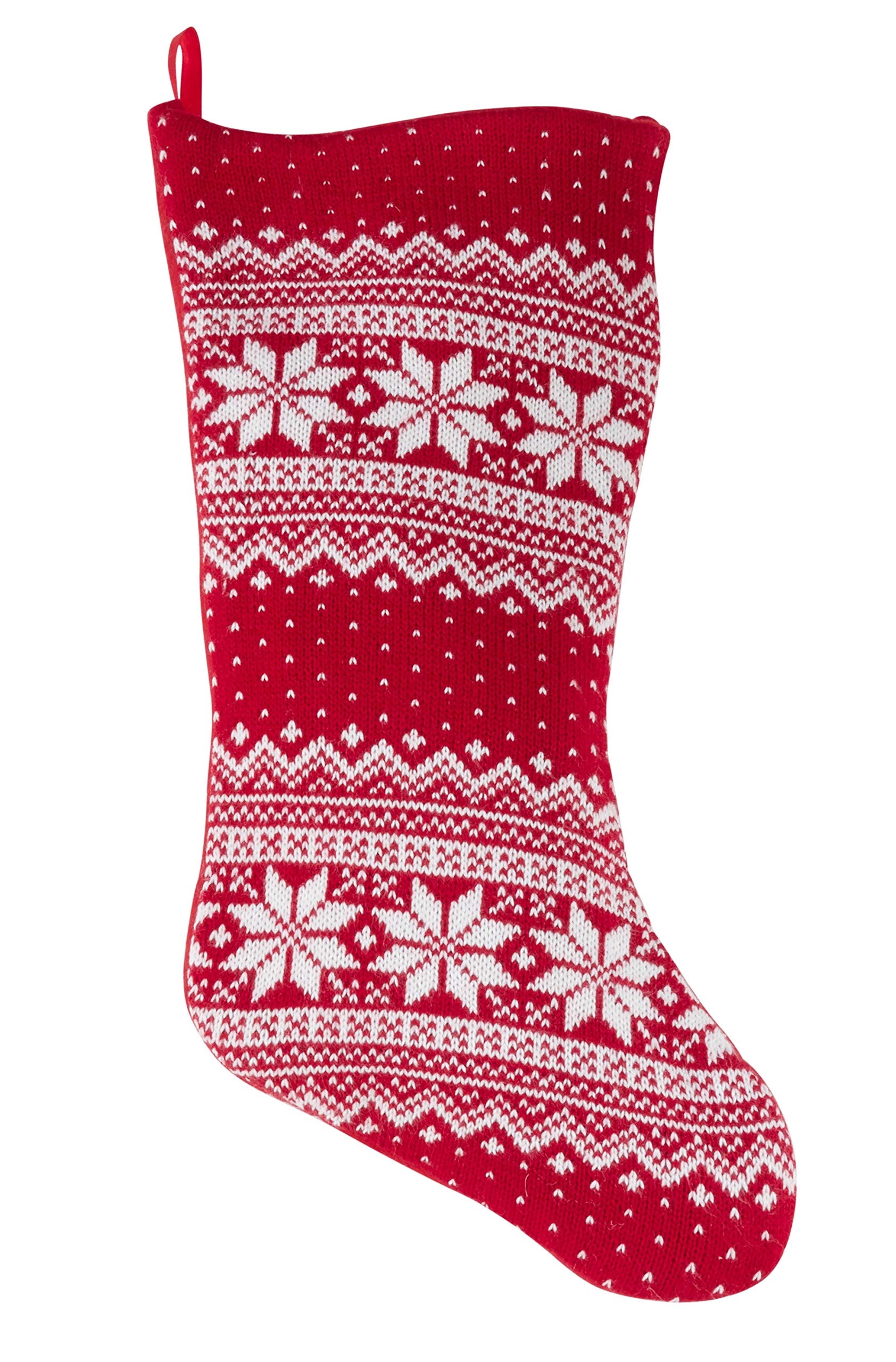 Fennco Styles Holiday Christmas Knit Sweater Hanging Stocking - Sold per 1