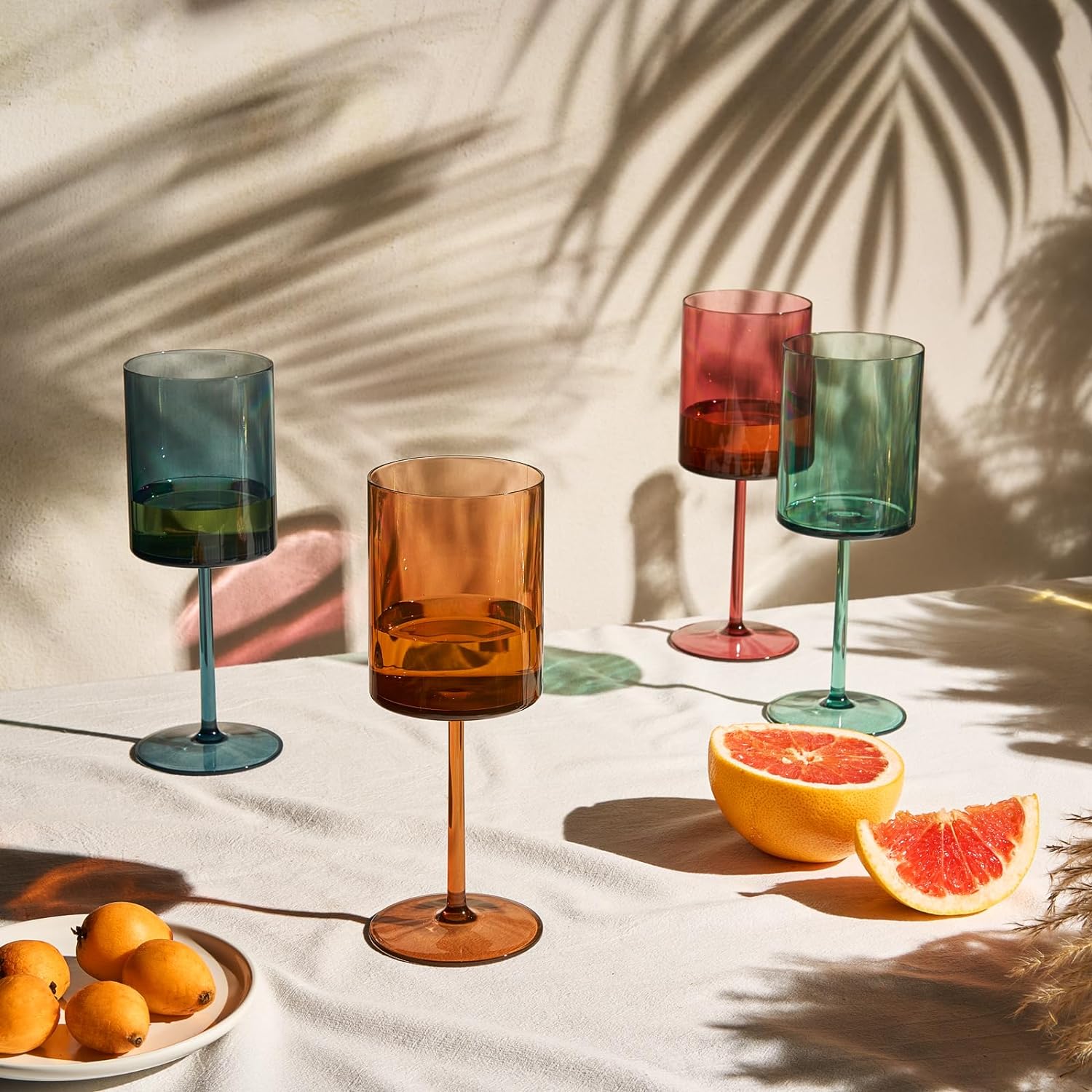 Unbreakable Stemmed Square Tritan Acrylic Premium Barware Gift