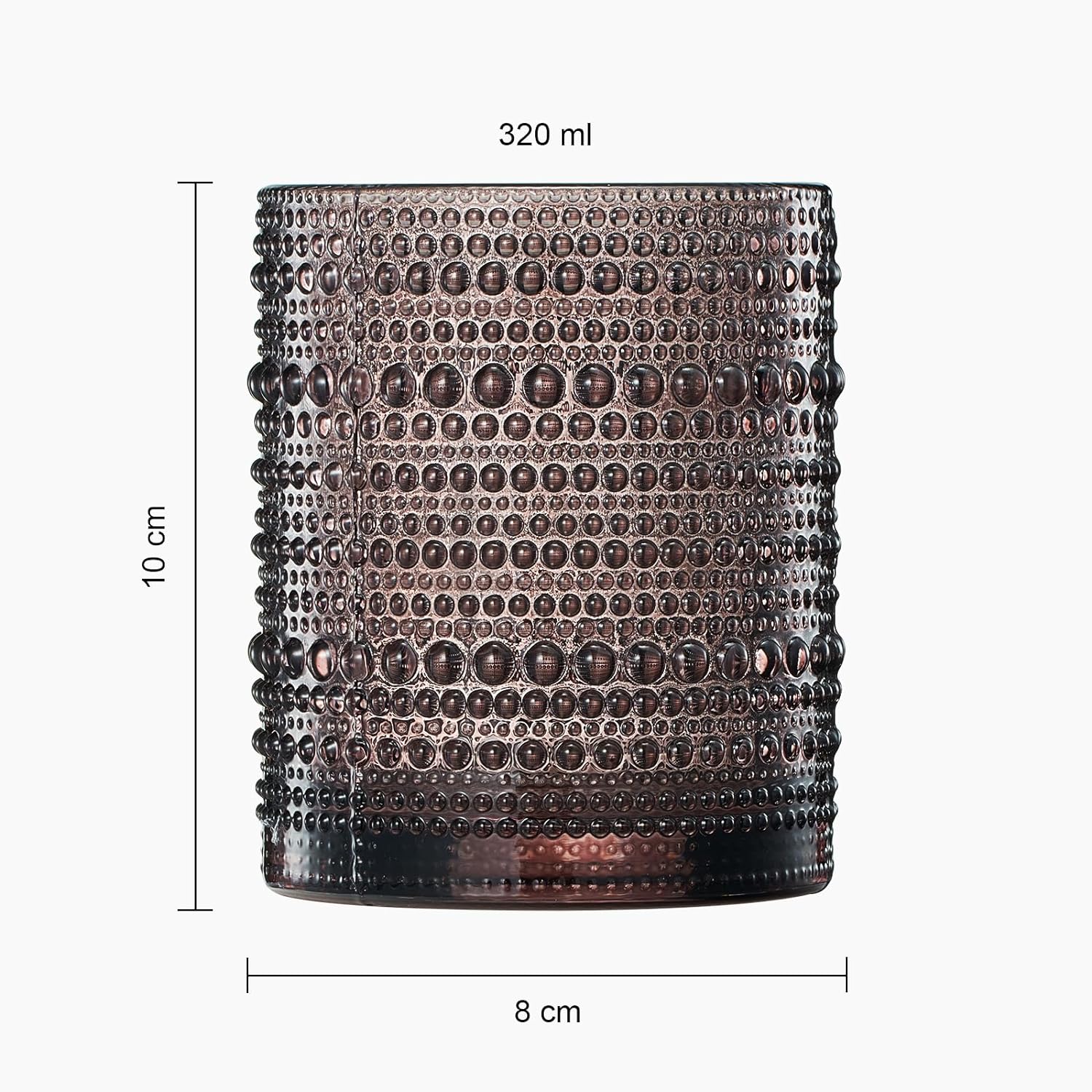 Hobnail Drinking Glasses Venus Colors Beaded Tumbler Drinking Glasses Set Set Of 6