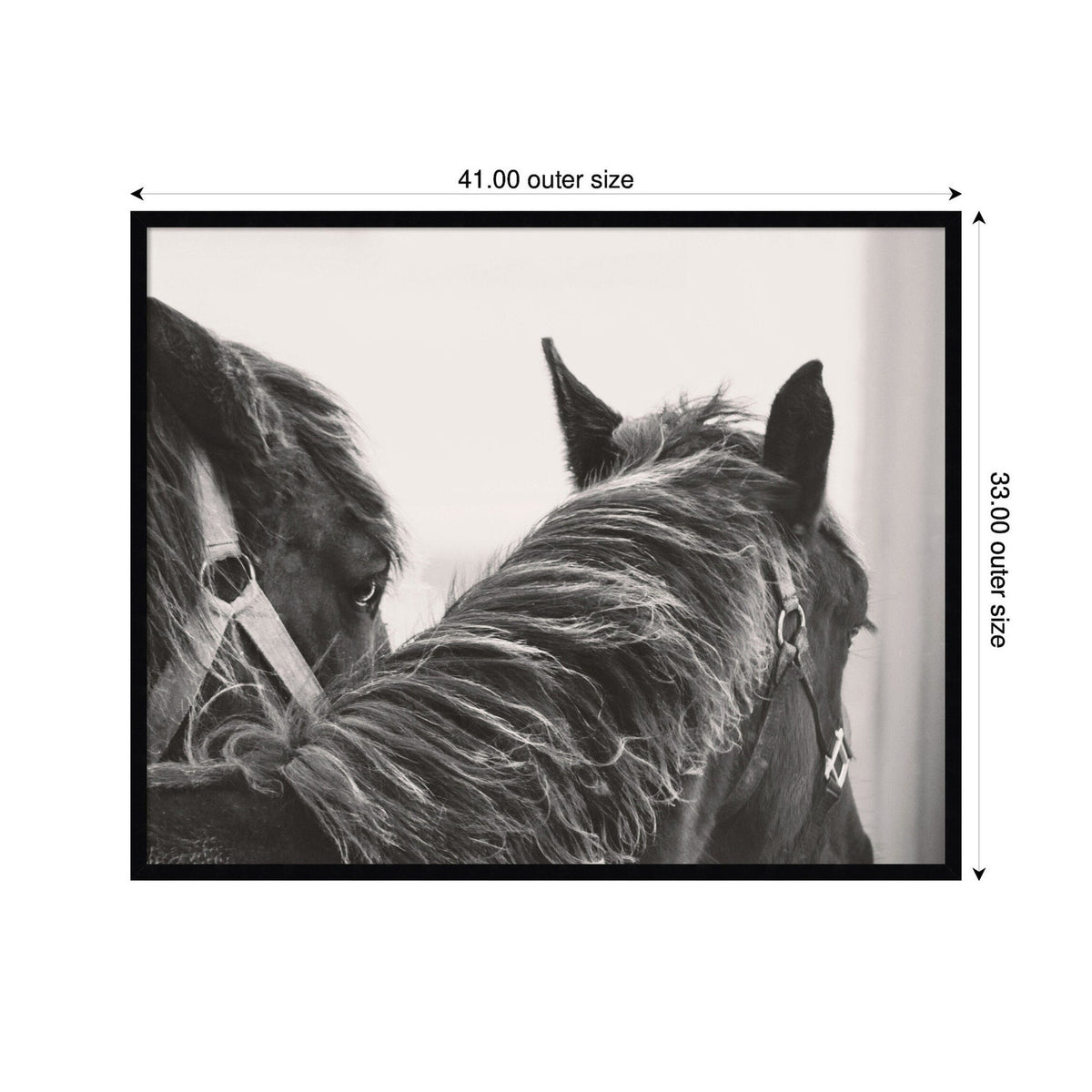 Black Horses by Emiko and Mark Franzen F2 Images Framed Wall Art Print