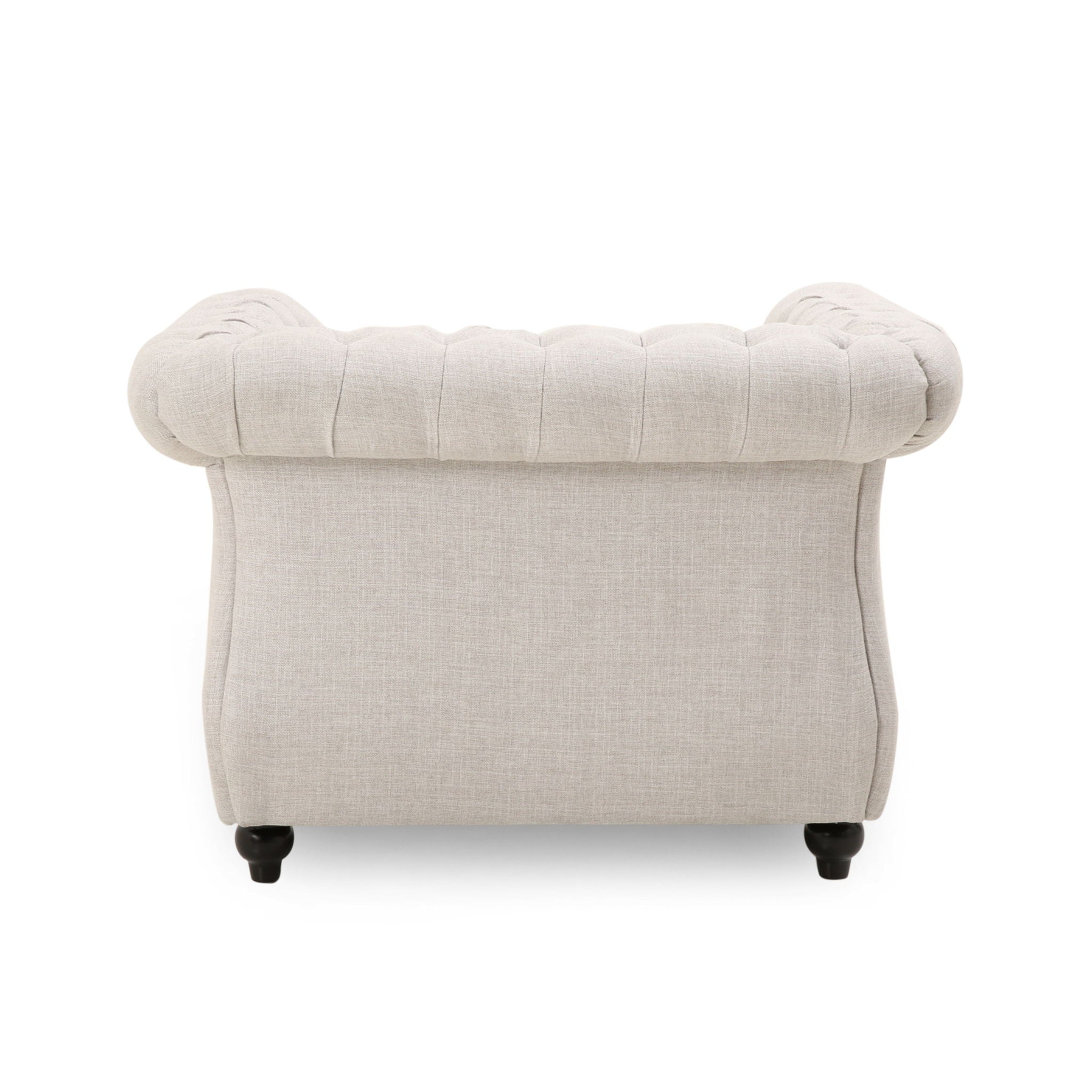 Nexuson Upholstered Chesterfield Chair With Deep Tufted And Nailhead Trim