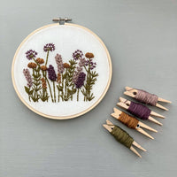 Hand Embroidery KIT - Meadow in Plum