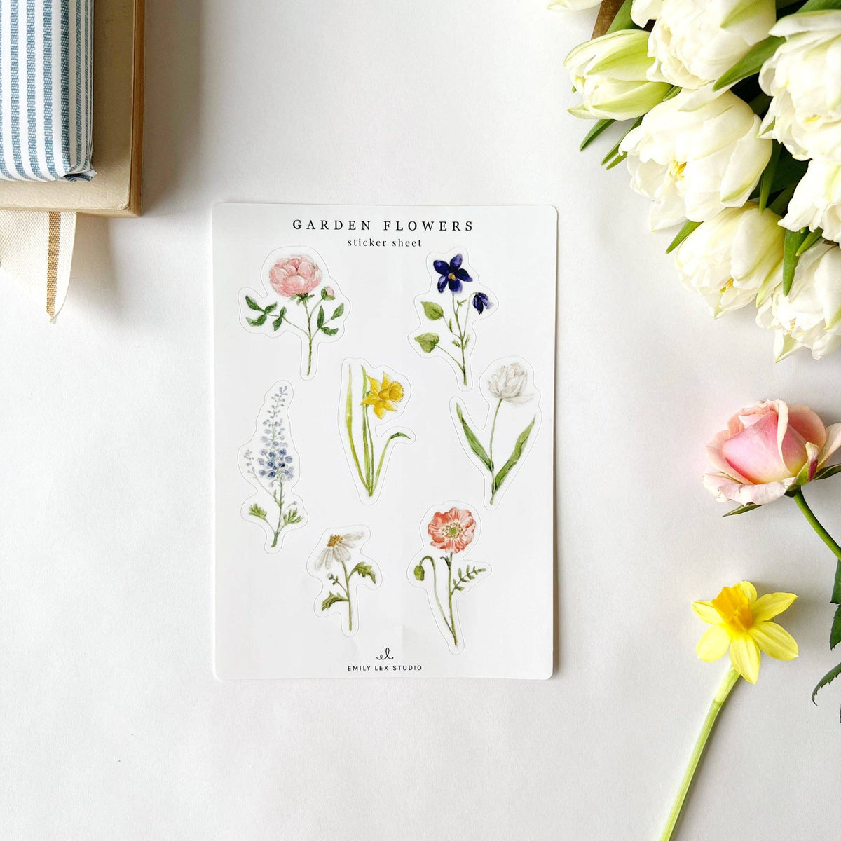 Garden Flowers Sticker Sheets