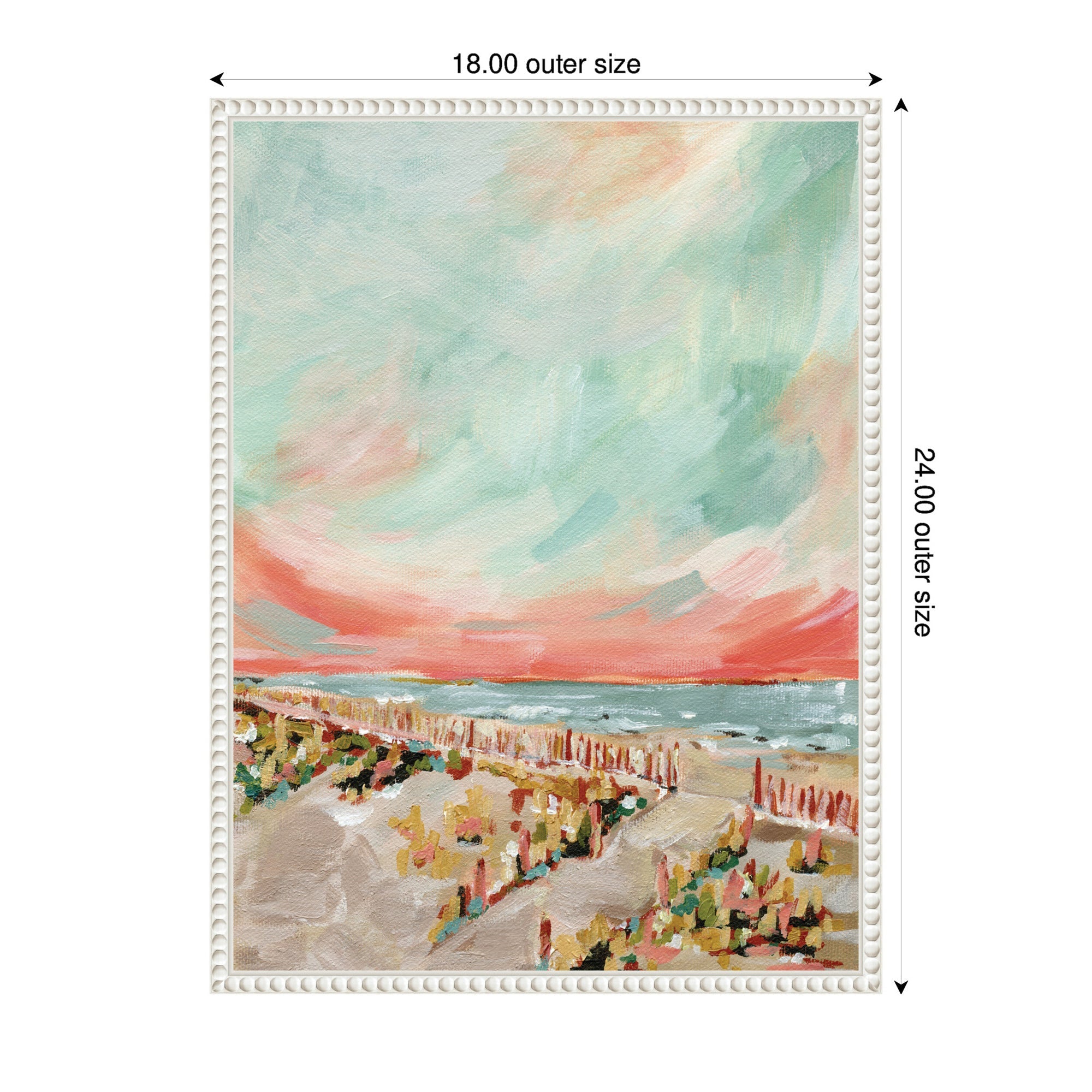 Sylvie Landscape 03 Beach Framed Canvas by Annie Quigley