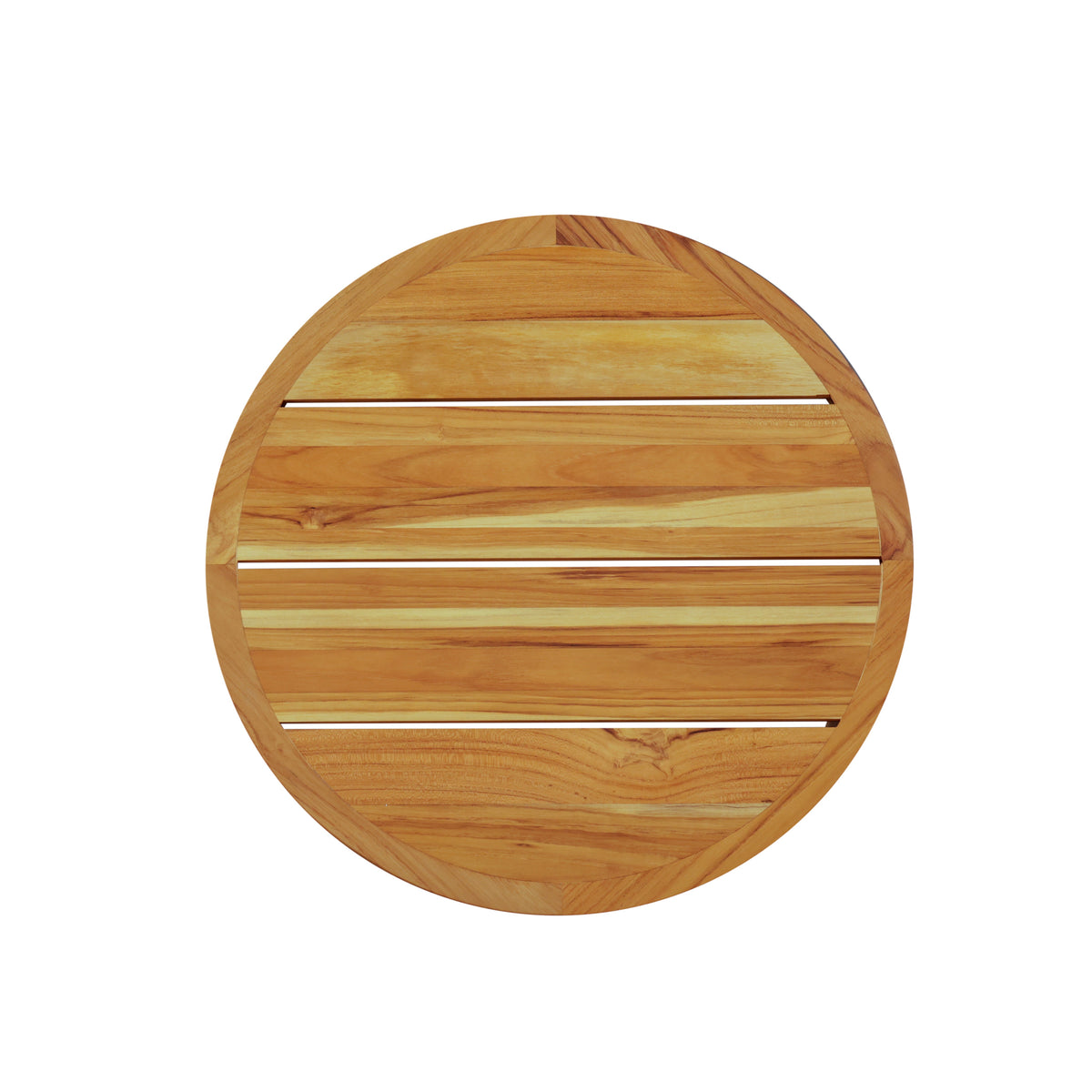 Eclipse Outdoor Solid Teak Wood End Table, Golden Brown