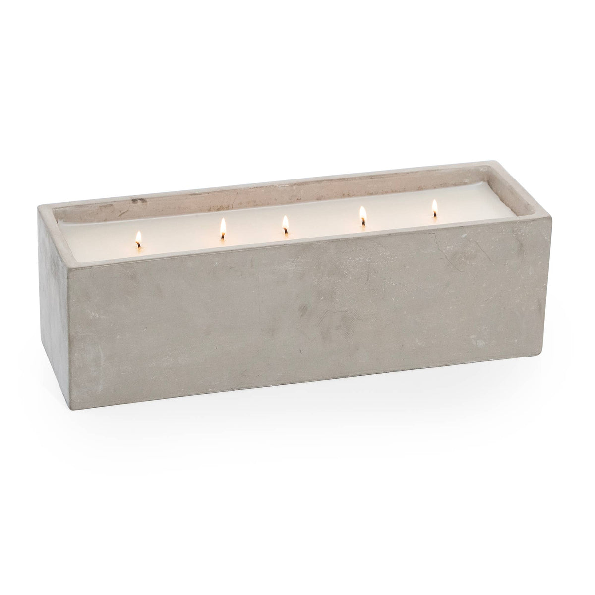 Cement Rectangle Statement Candle