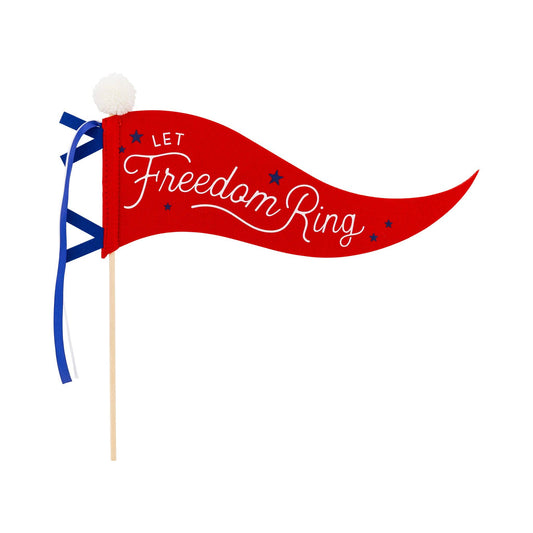 "Let Freedom Ring" Felt Pennant Banner