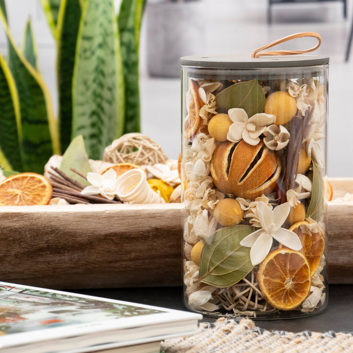 Lemon Zest & Thyme Potpourri Jar