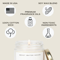 Wildflowers and Salt 9 oz Soy Candle