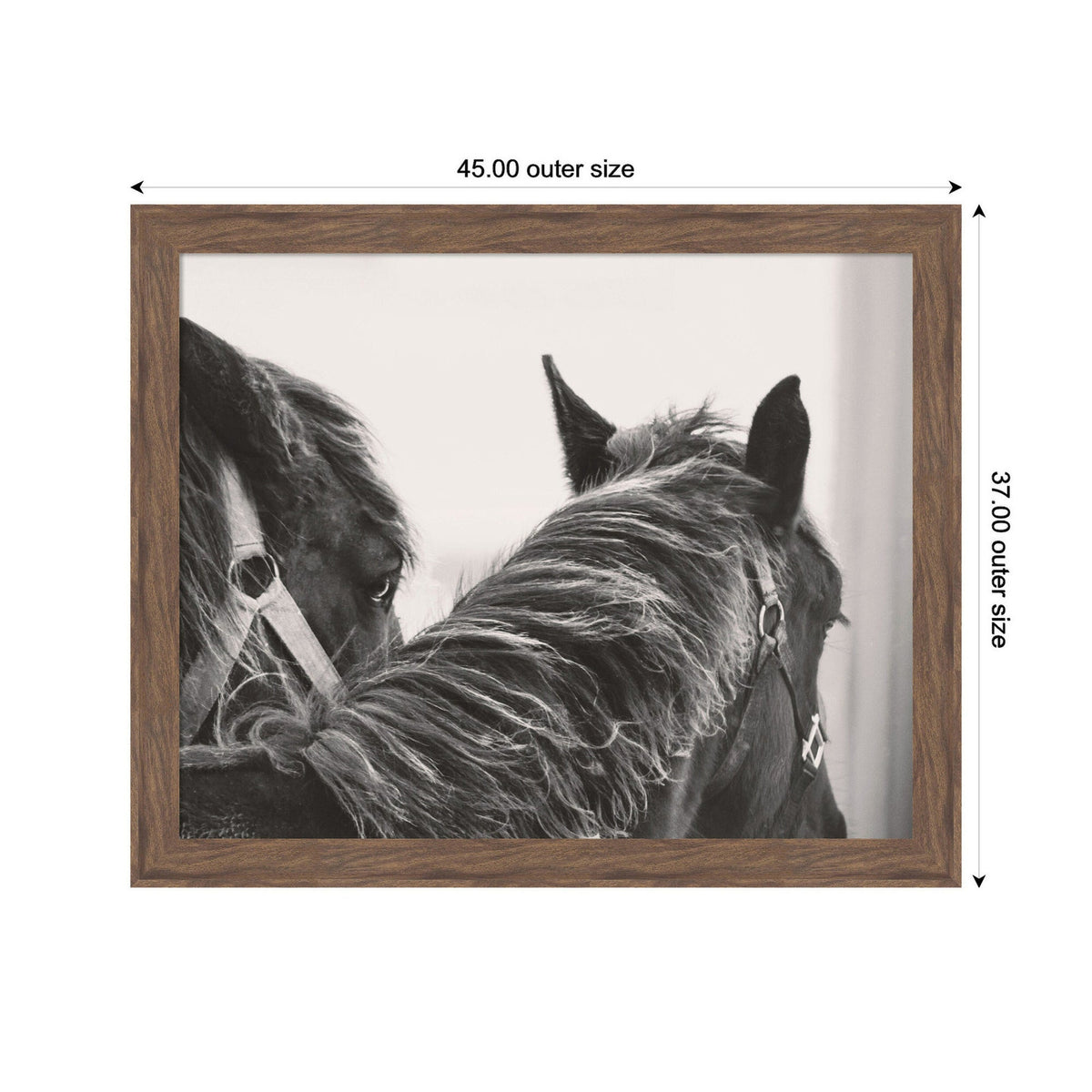 Black Horses by Emiko and Mark Franzen F2 Images Framed Wall Art Print
