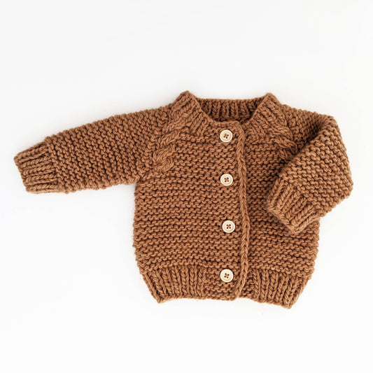 Garter Stitch Cardigan Sweater
