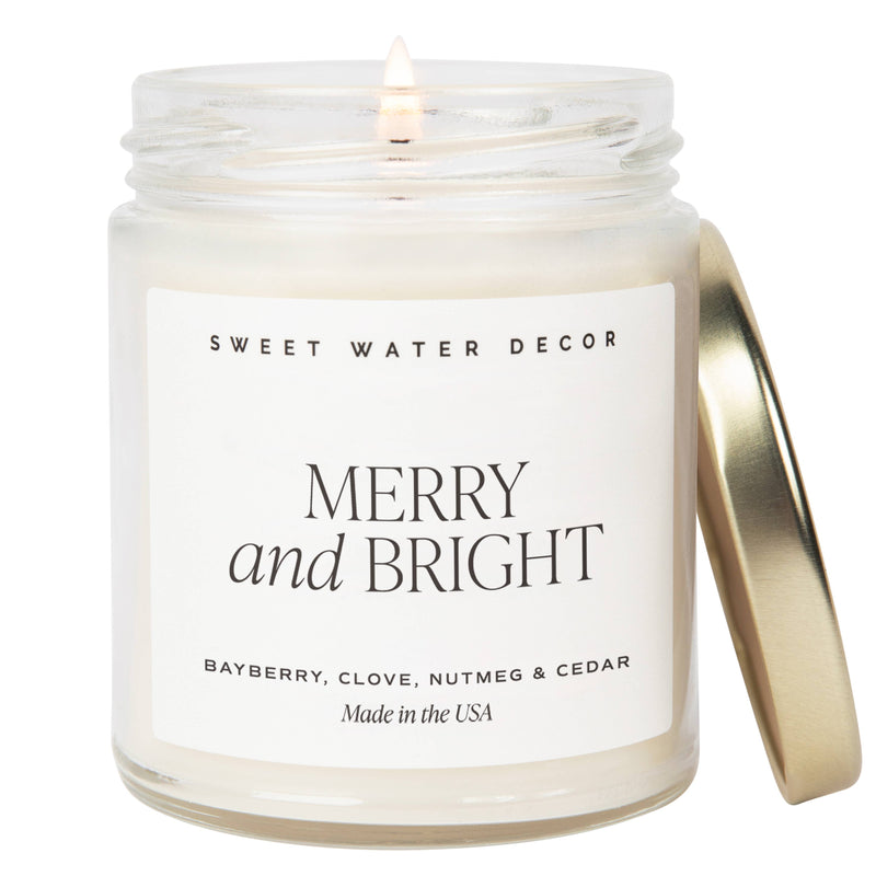 Merry and Bright 9 oz Soy Candle - Home Decor & Gifts