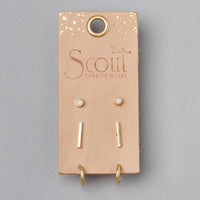 Scarlett Stud Trio-Gold