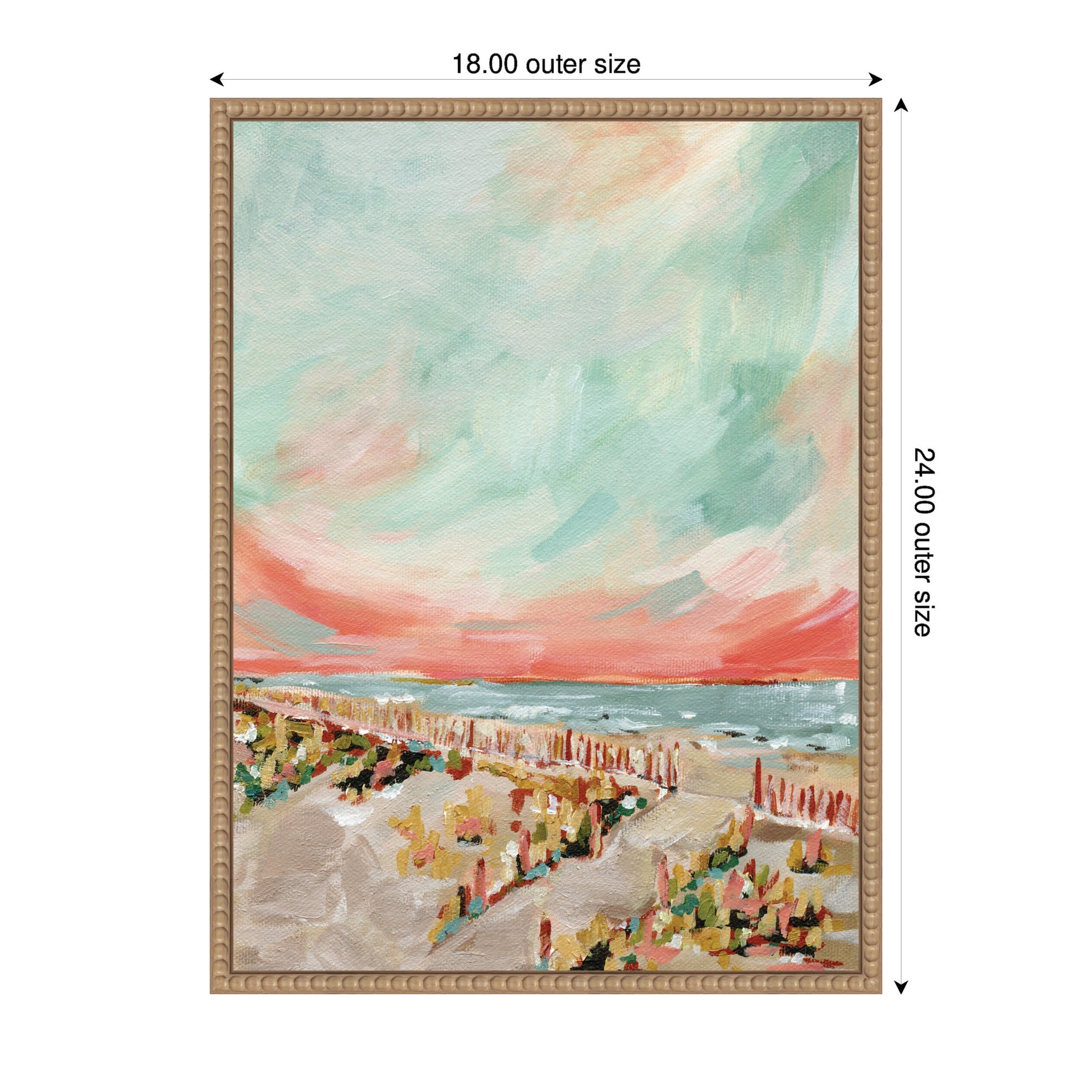 Sylvie Landscape 03 Beach Framed Canvas by Annie Quigley