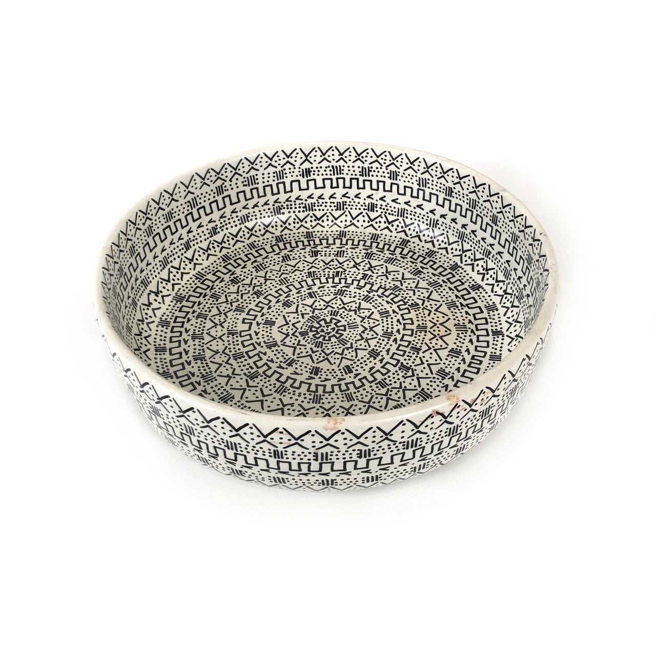Mud Cloth Natural Bowl - 10"