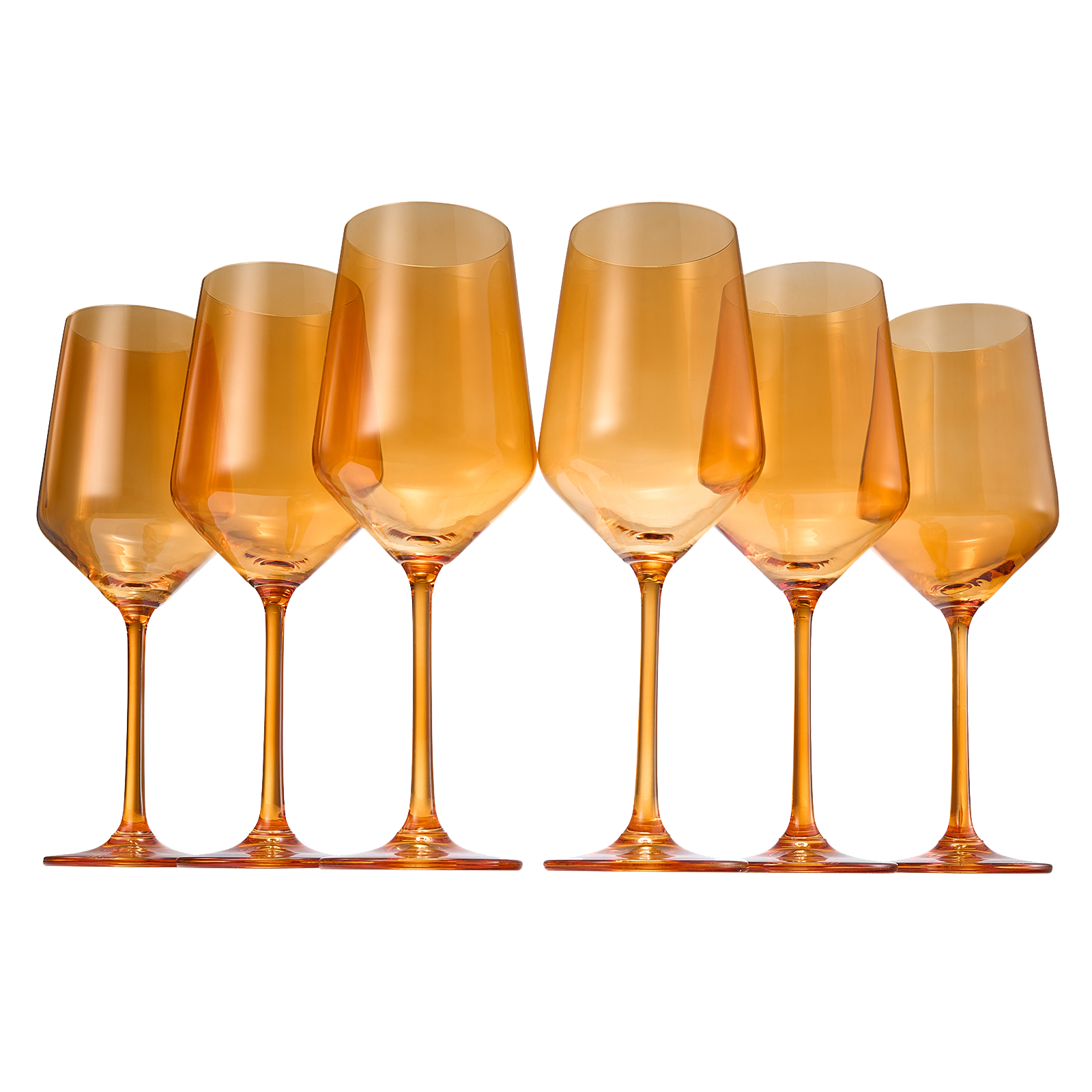 Colored Wine Glass Set 12 Oz Glasses Set Of 6 Unique Italian Style Tall Stemmed For White Red Wine W
