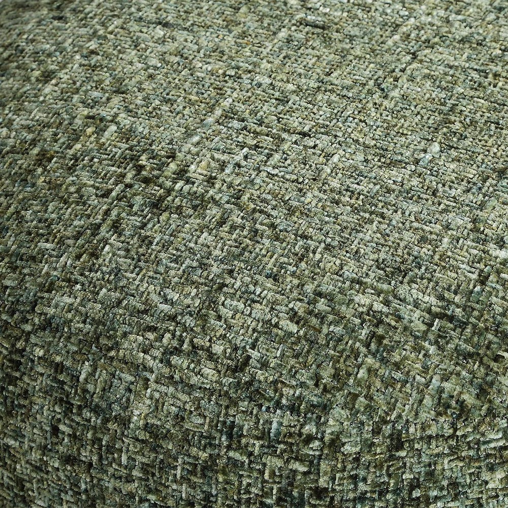 Arden Forest Green Chenille Accent Ottoman