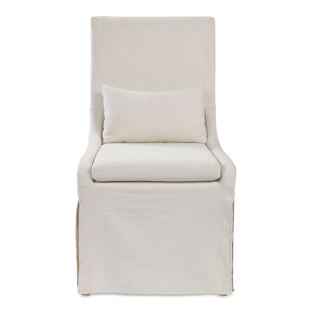 The Ellery Slipcovered Armless Chair