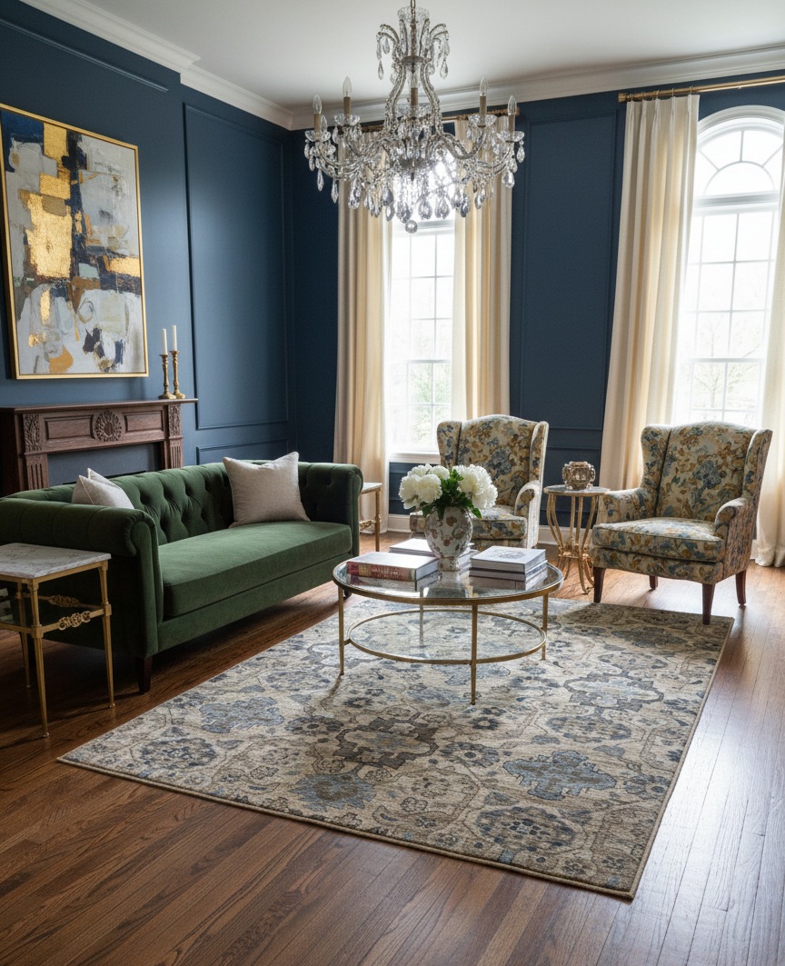 Persian-Inspired. Modern Defined. Turkish Made Rug, size  5' 4" x 7' 4"