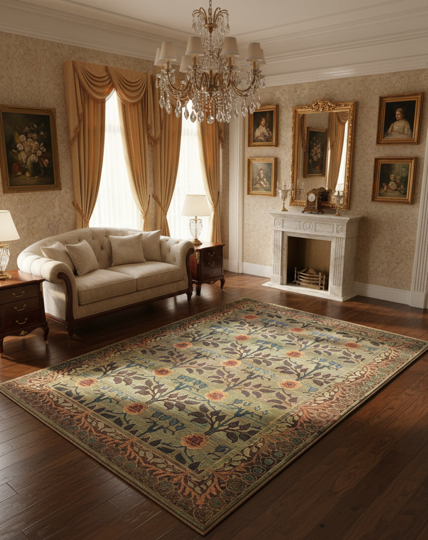 Persian-Inspired. Modern Defined. Turkish Made Rug, size 5' 3" x 7' 6"