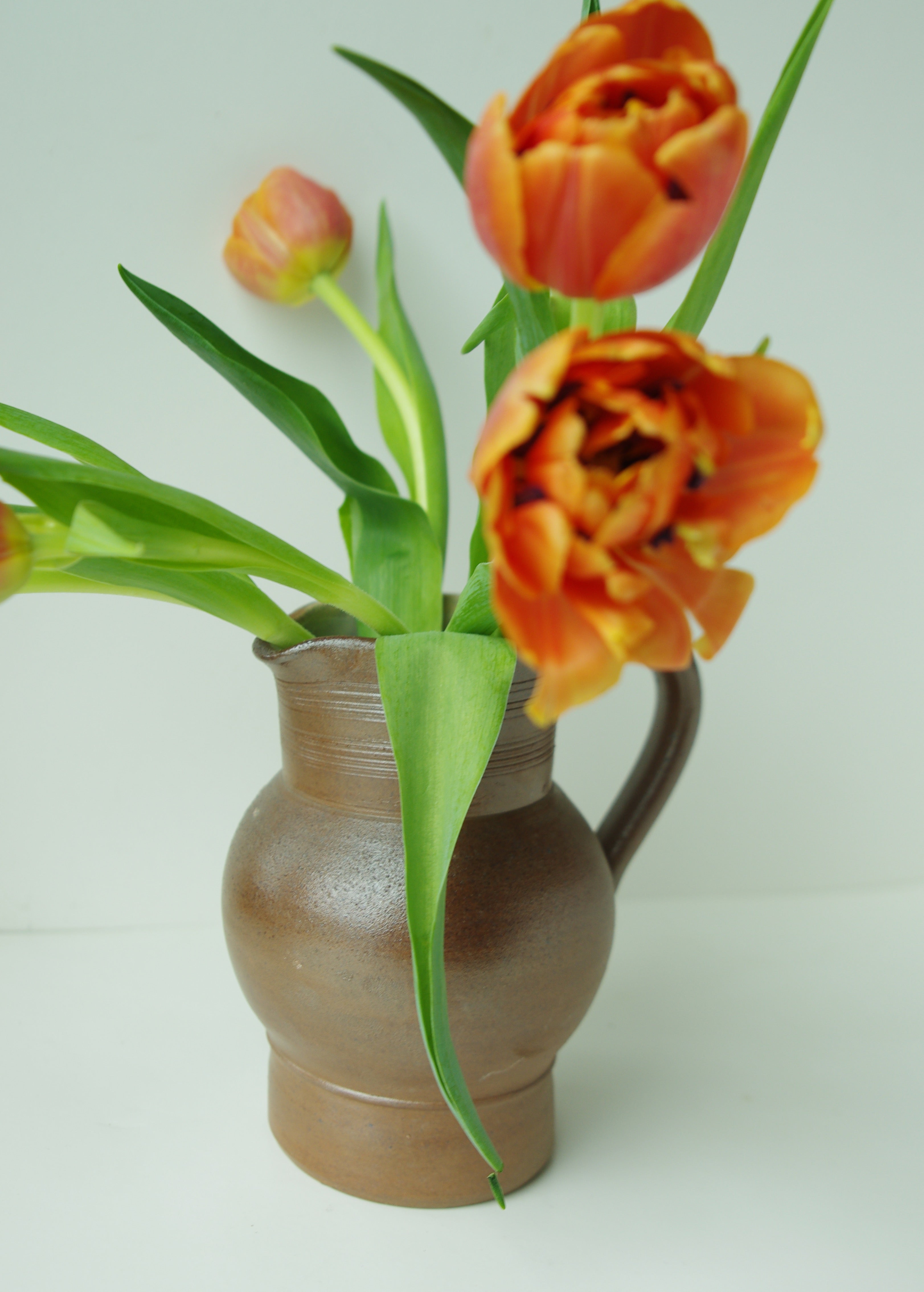 Vintage French Stoneware Water Jug - Small (0.75L) Salt