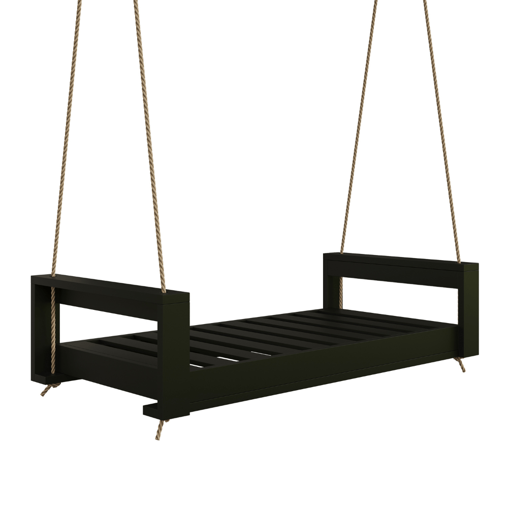 Amish Casual Lancaster Daybed Swing Bed, 4 Ft Black