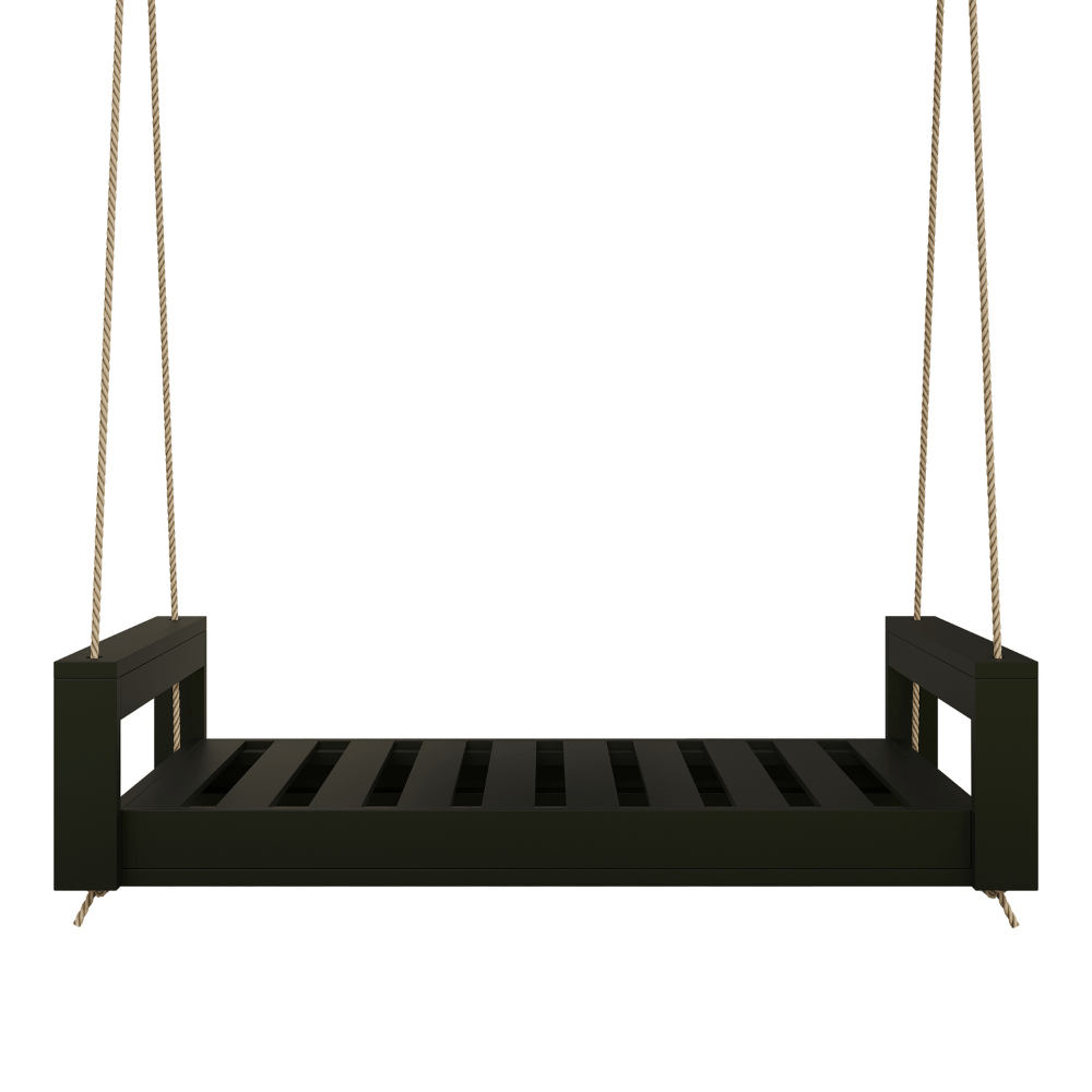 Amish Casual Lancaster Daybed Swing Bed, 6 Ft Black