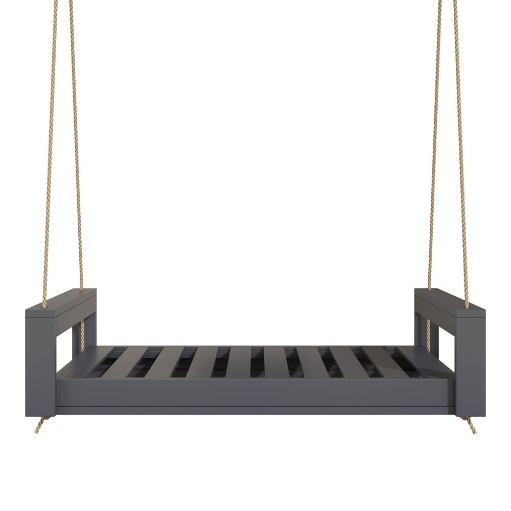 Amish Casual Lancaster Daybed Swing Bed, 5 Ft Grey