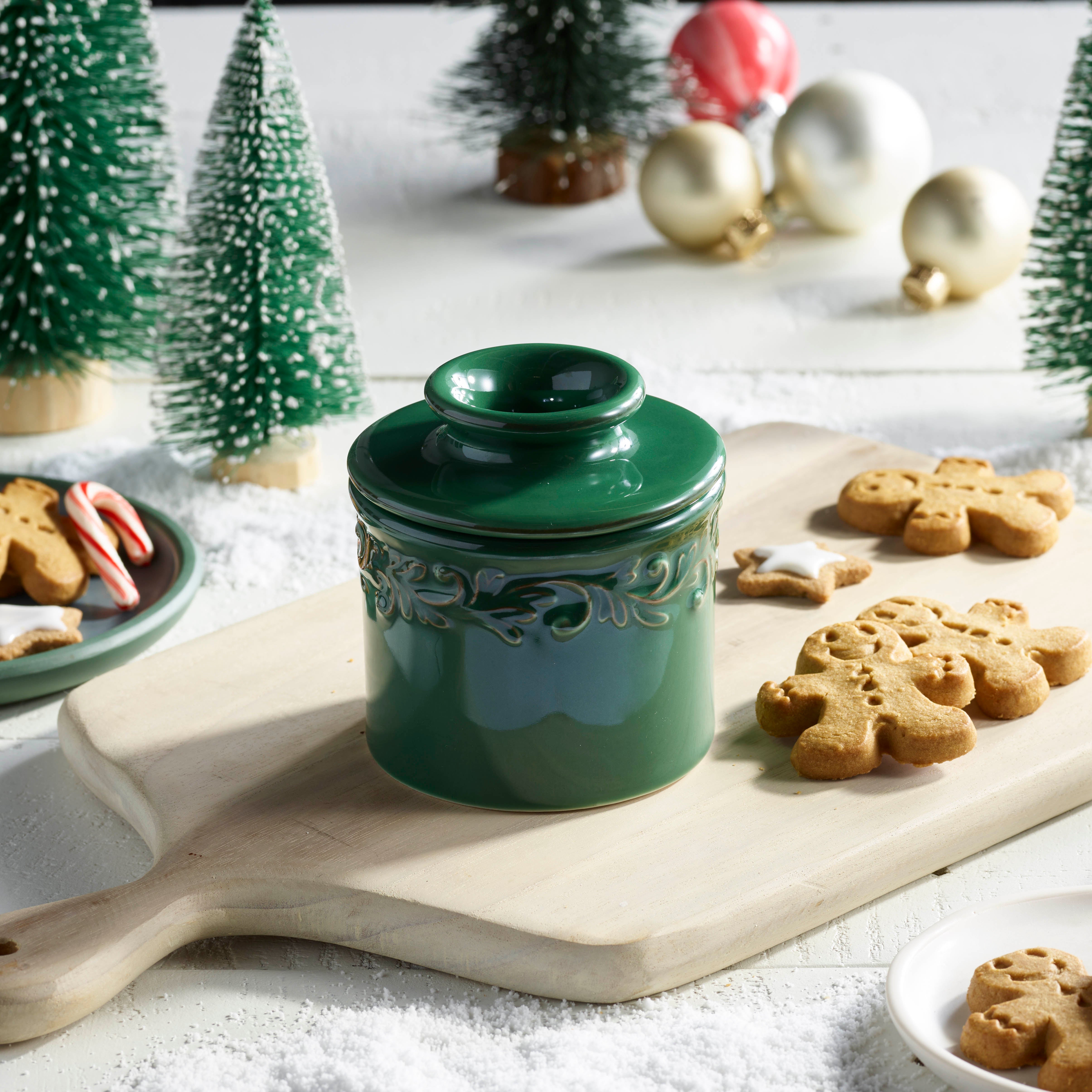 Emerald Green Antique Butter Bell Crock