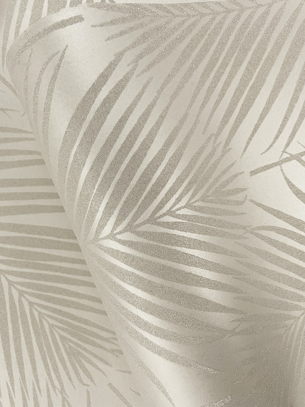 Persei Palm Glass Beaded Botanical Unpasted Wallpaper