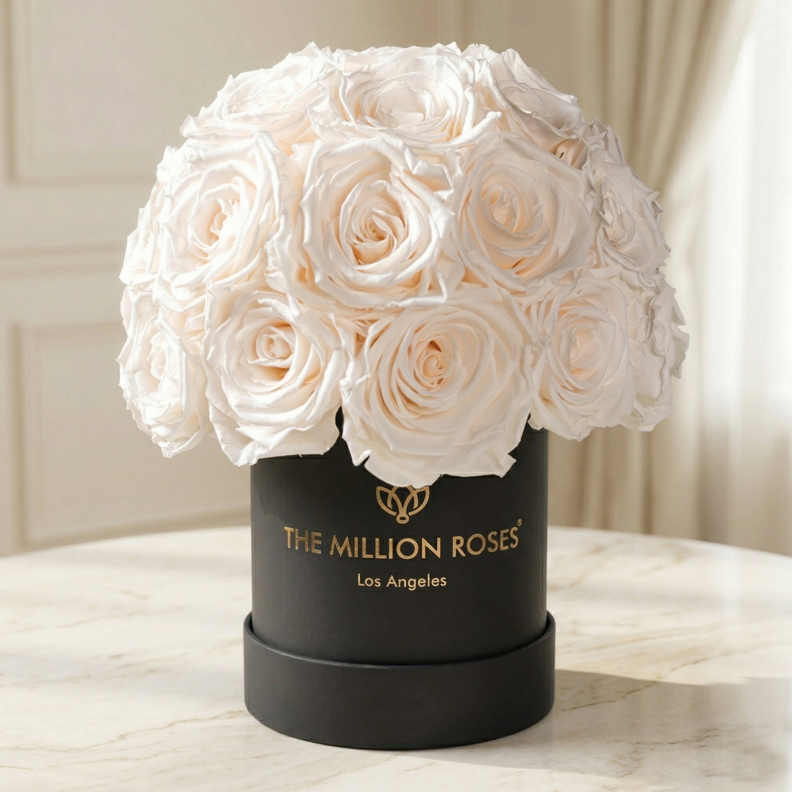Essence Black Superdome Box | White Roses