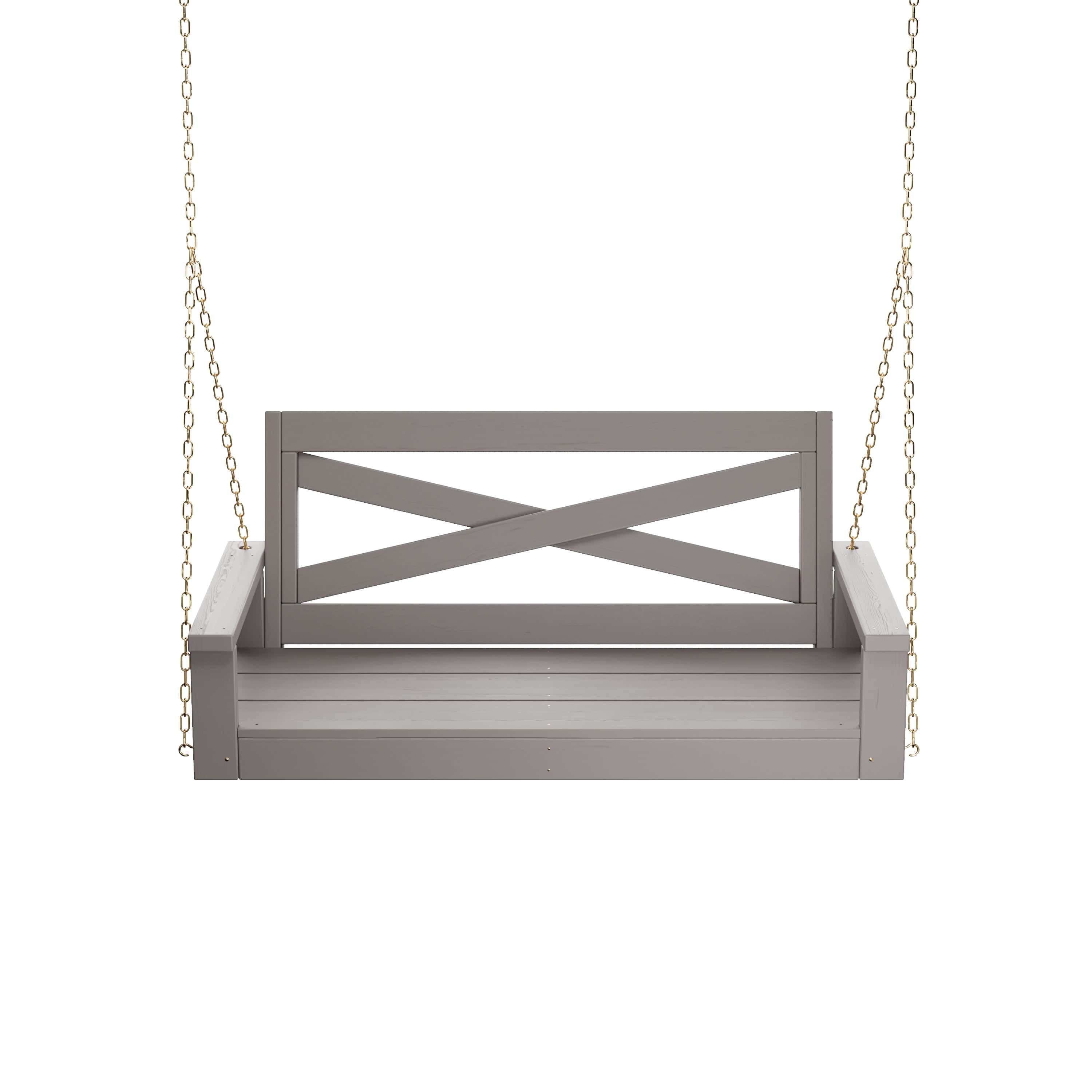 Porchgate Amish Heavy Duty 700 Lb 4-Foot Boardwalk Porch Swing - Dovetail Grey