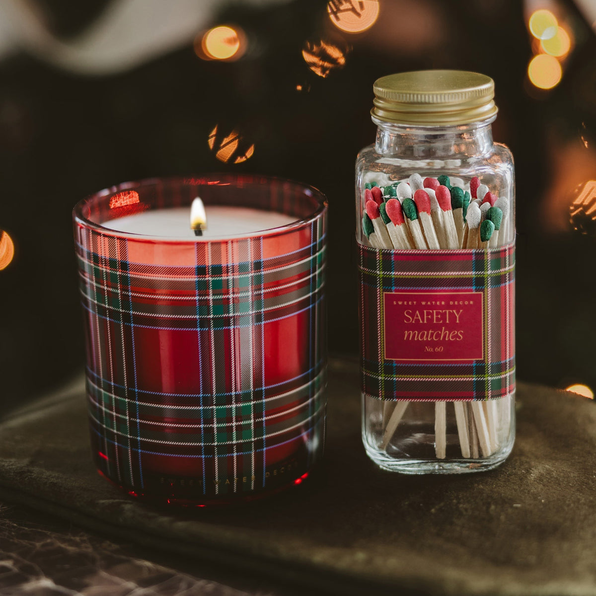 Warm and Cozy Soy Candle - Boxed Tinted Glass Jar - 12 oz