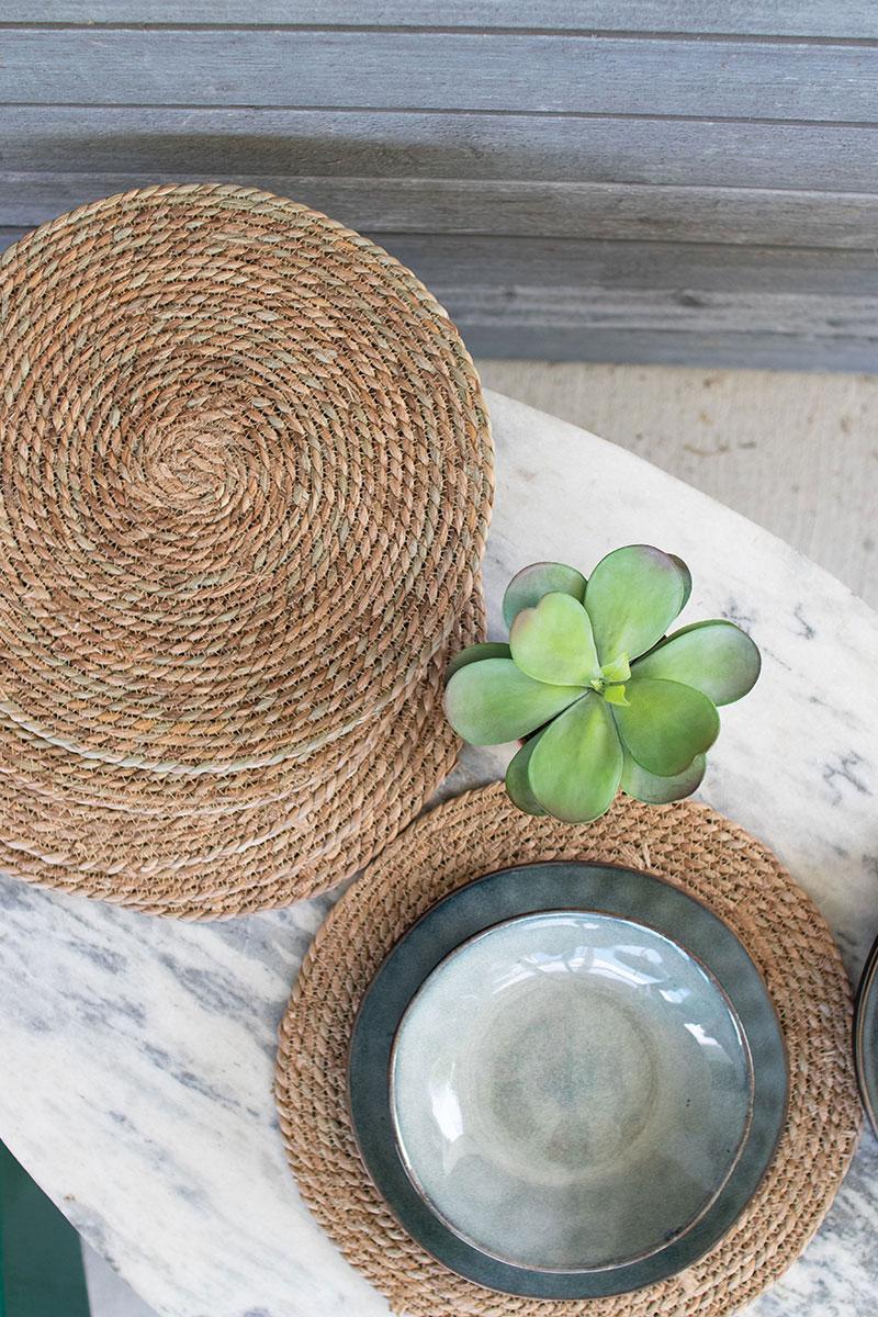 Round Seagrass Placemats - Set of 6