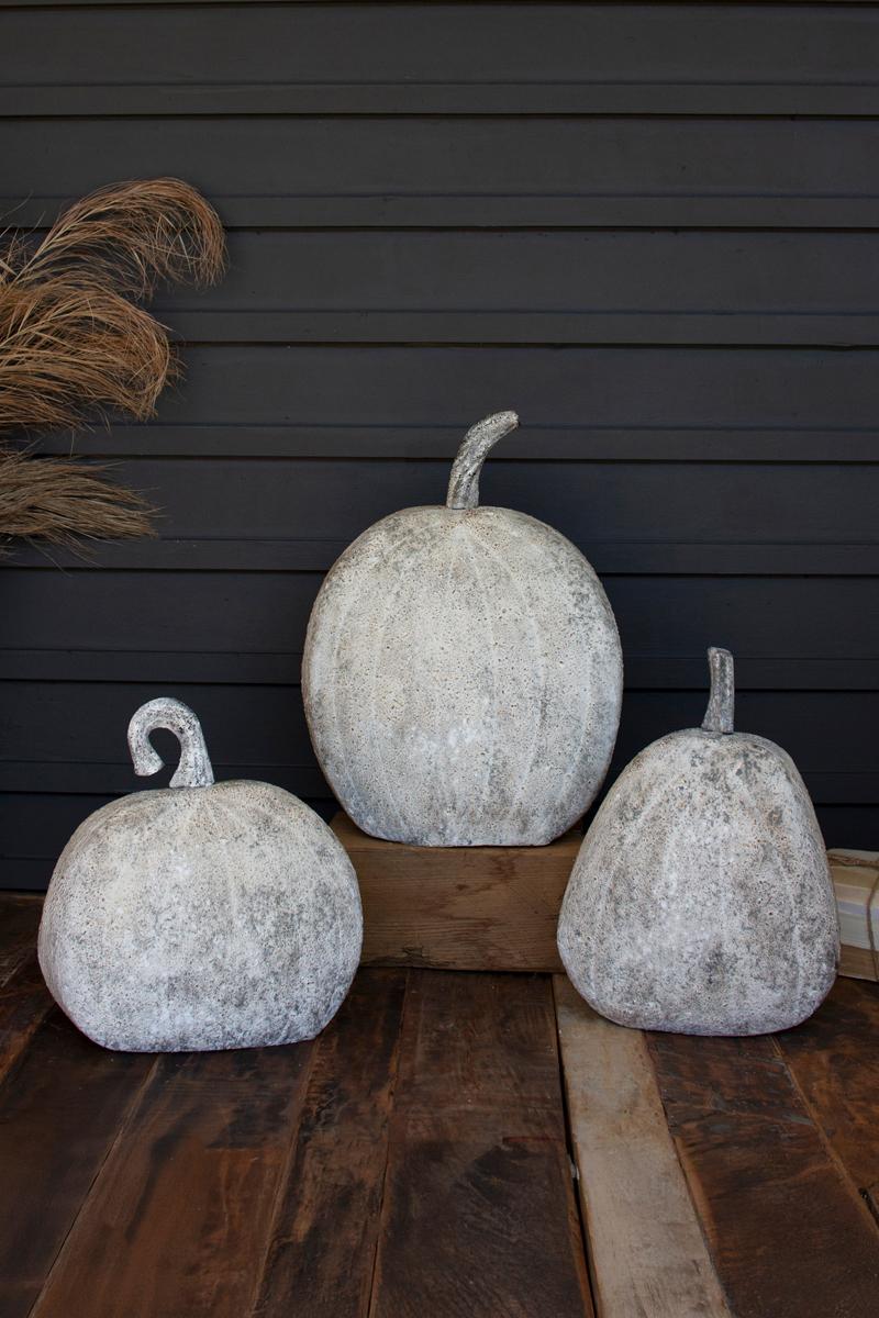 Rustic Metal Pumpkins - Set of 3