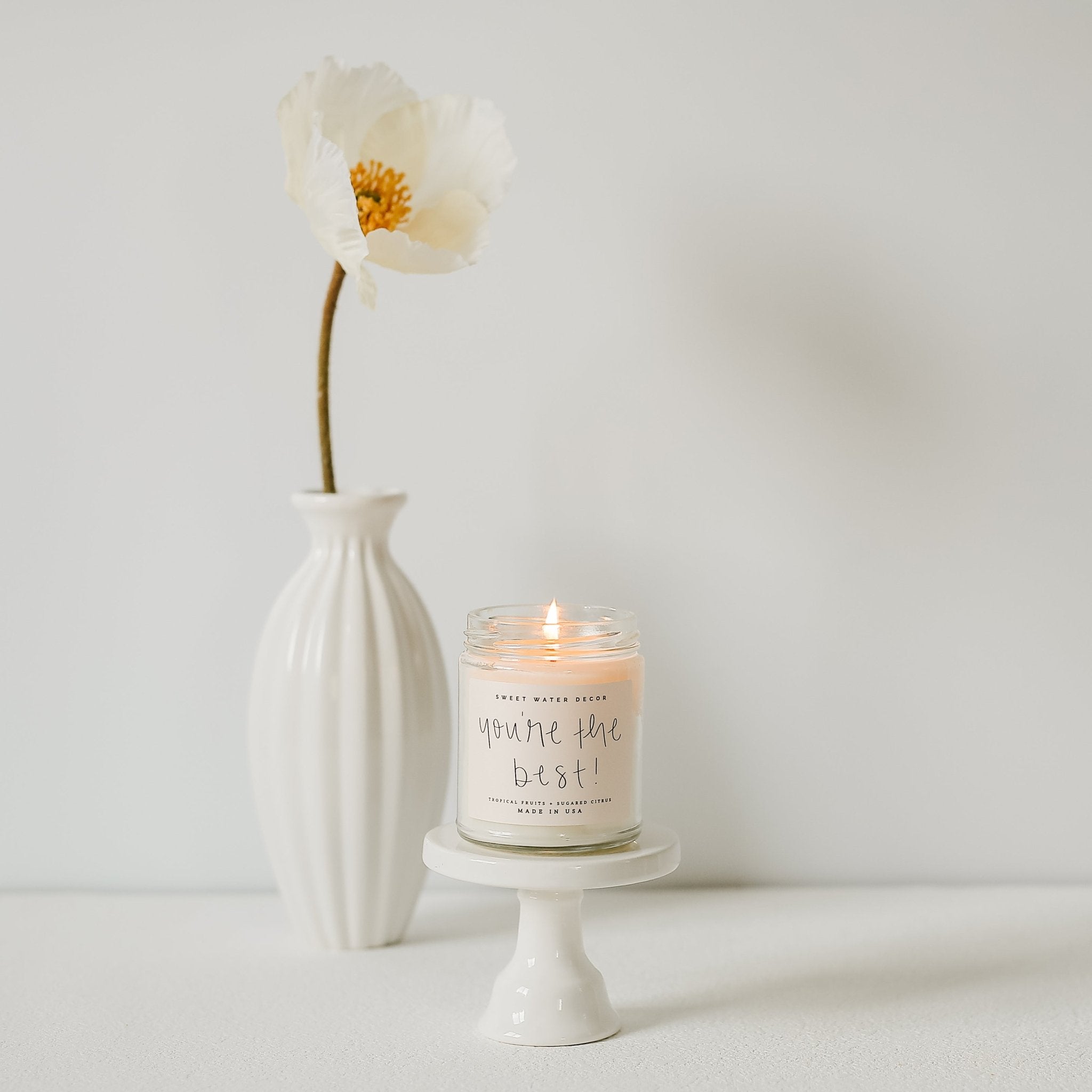 You're The Best! Soy Candle - Clear Jar - 9 oz (Island Air)