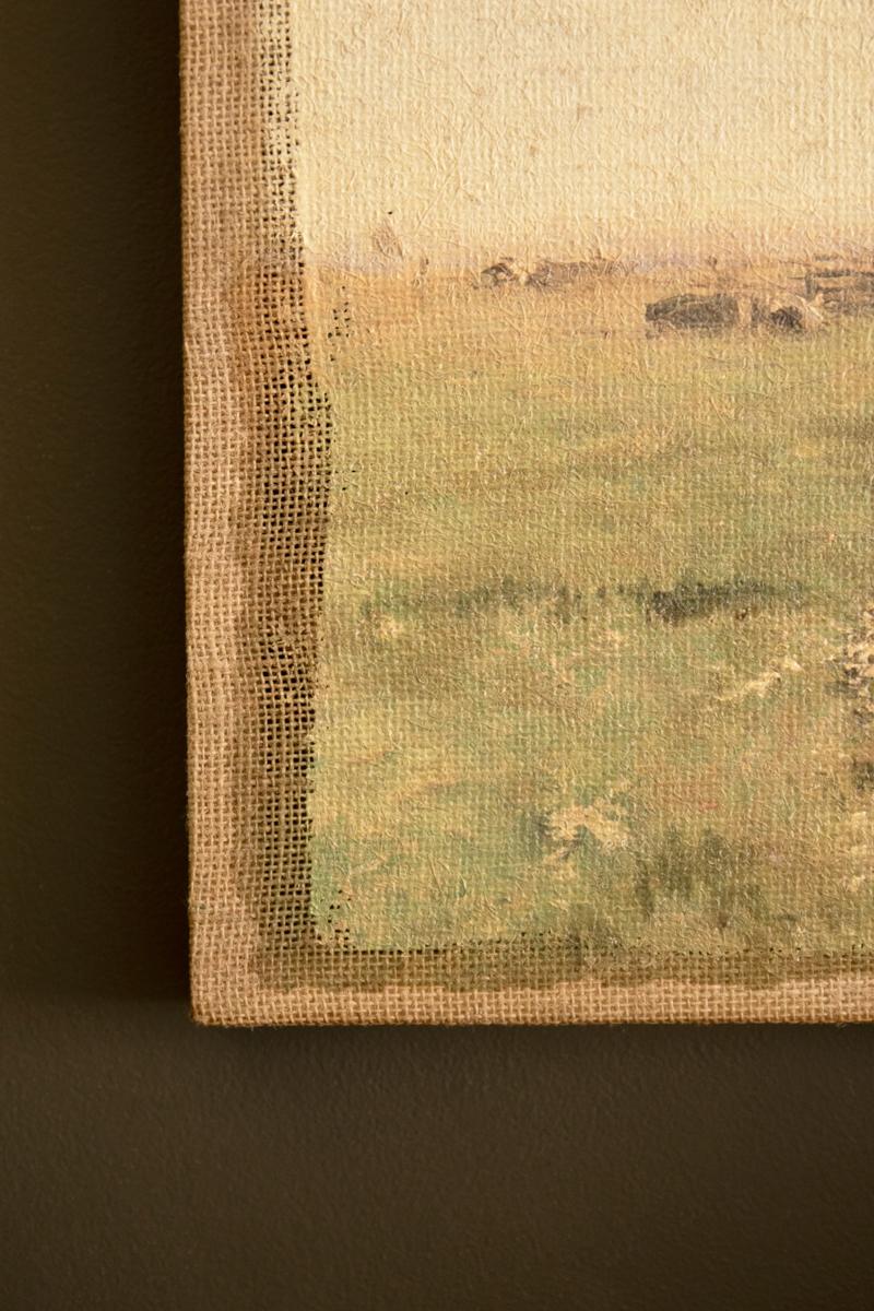 Field of Cows Burlap Wall Art