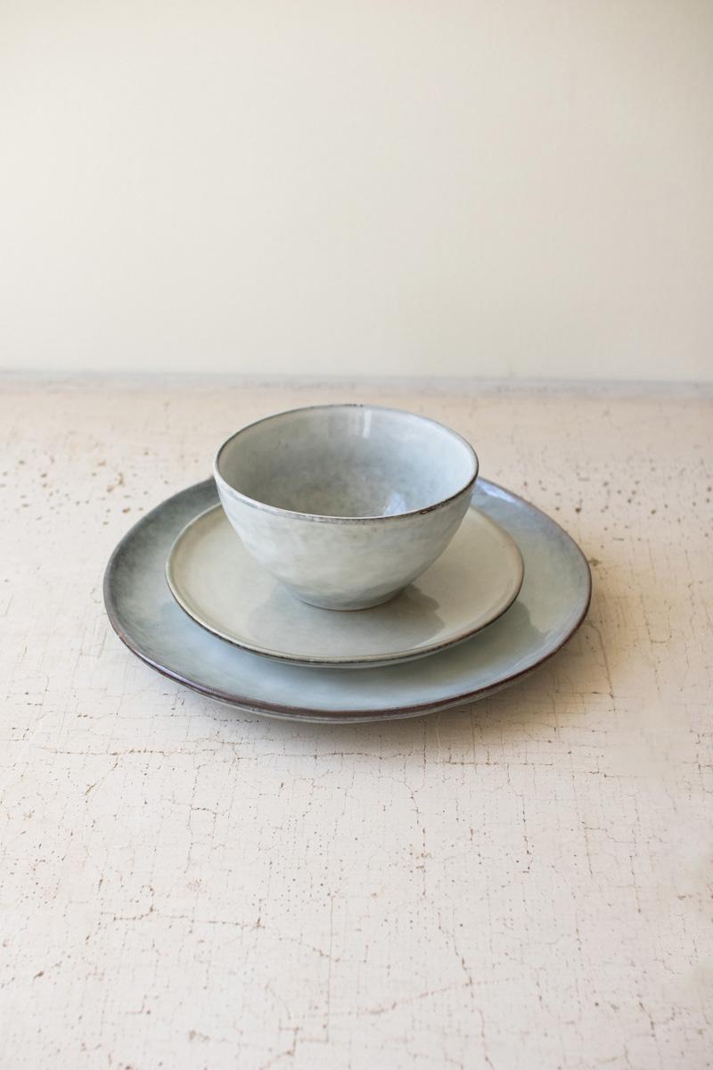 Storm Ceramic Place Setting - Set of 3