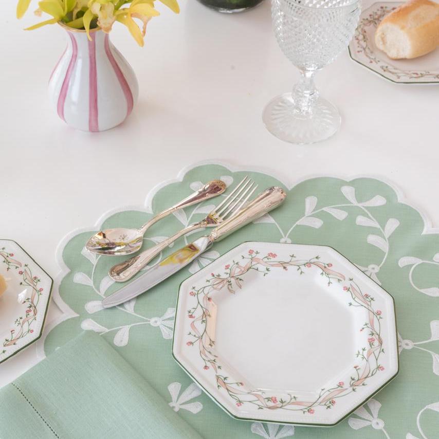 Classic Celadon Linen Napkin & Placemat Set