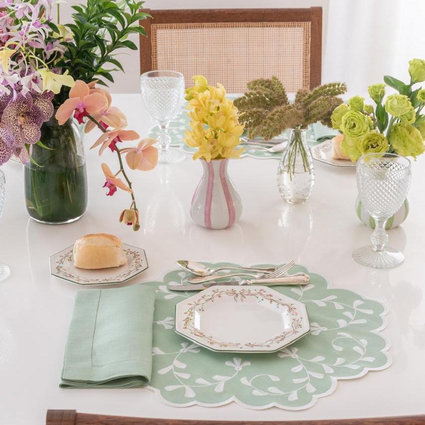 Classic Celadon Linen Napkin & Placemat Set