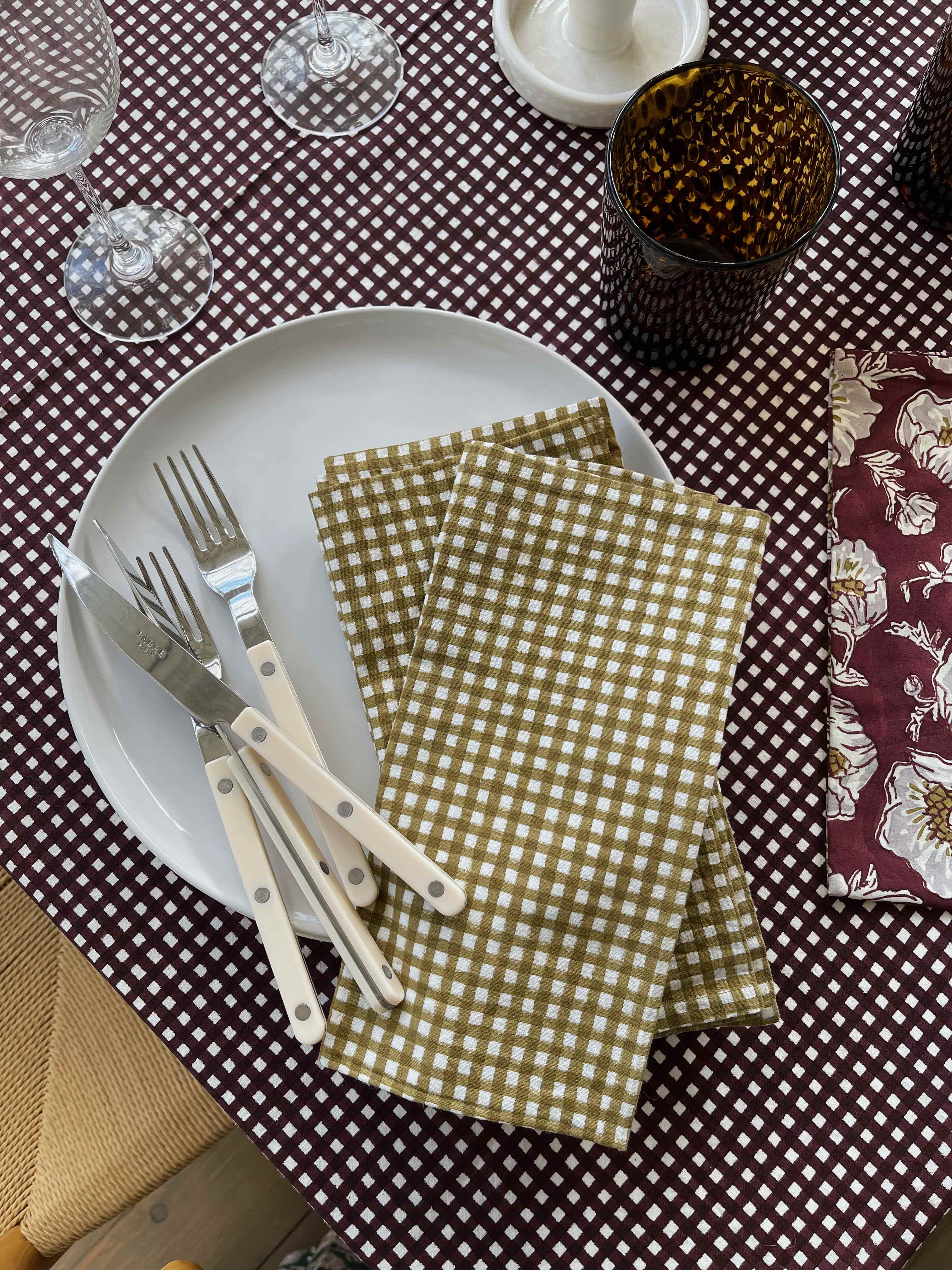 Gingham Napkins, Set of 6