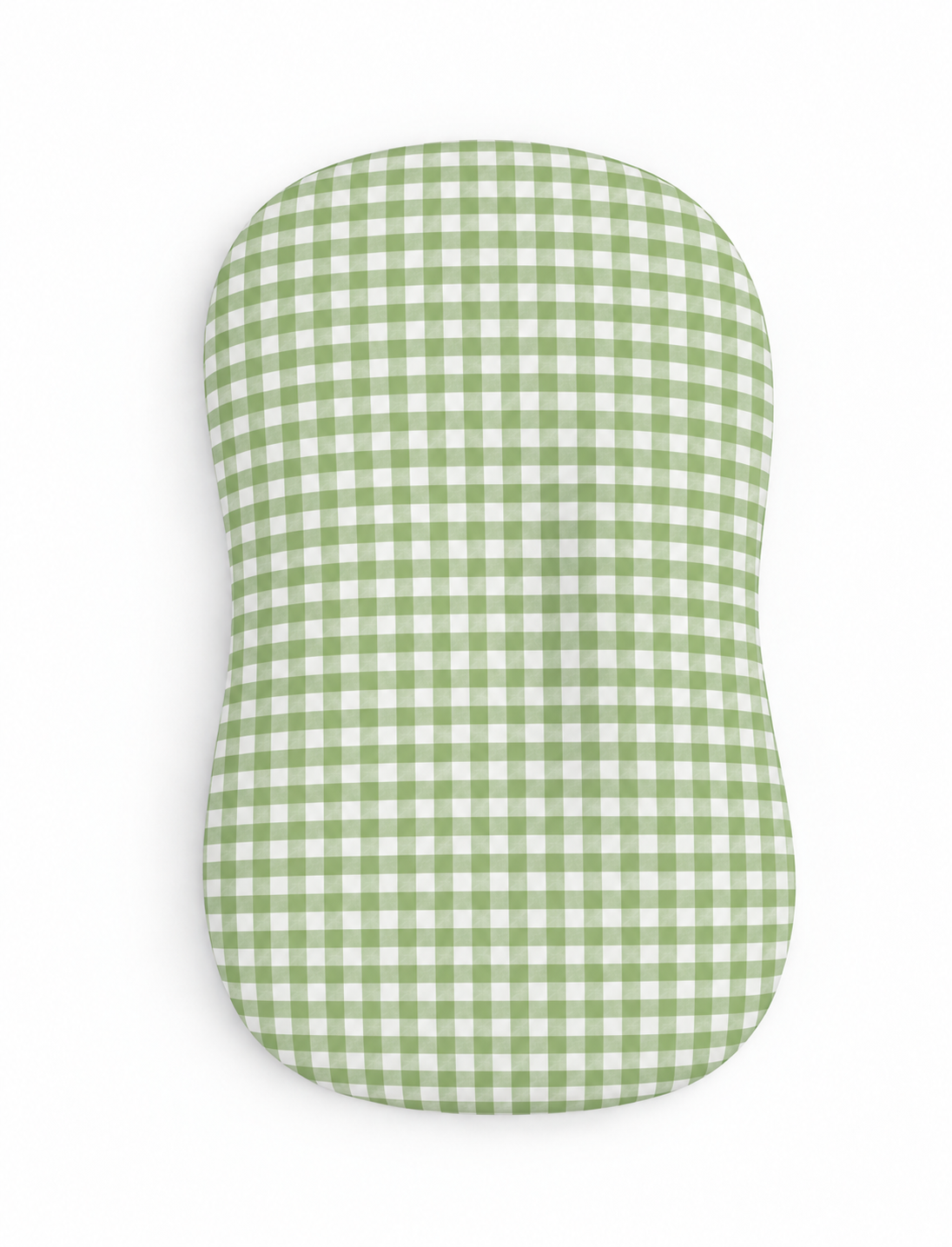 Green Gingham Ruffle Baby Lounger Cover